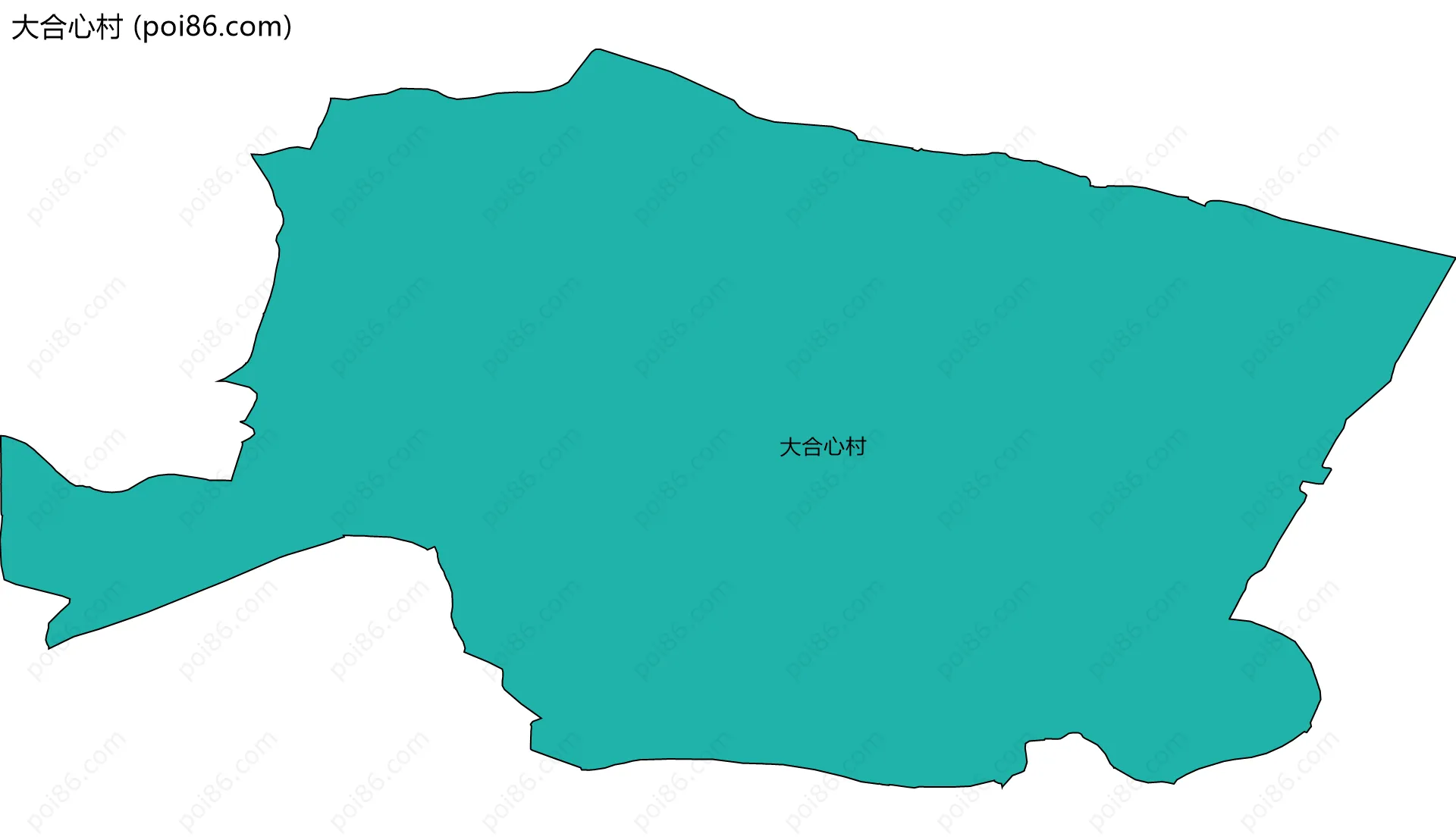大合心村边界地图