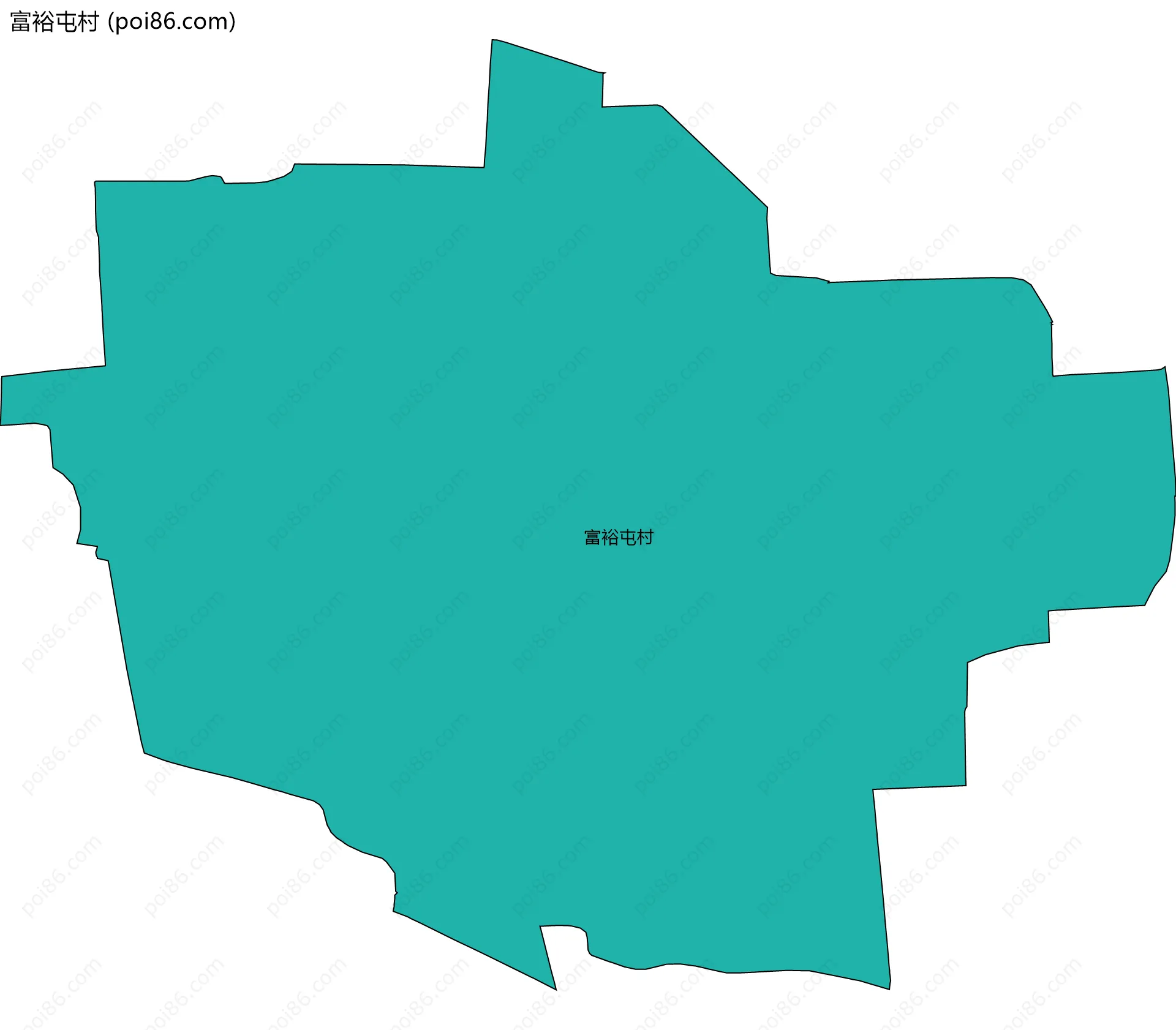 富裕屯村边界地图