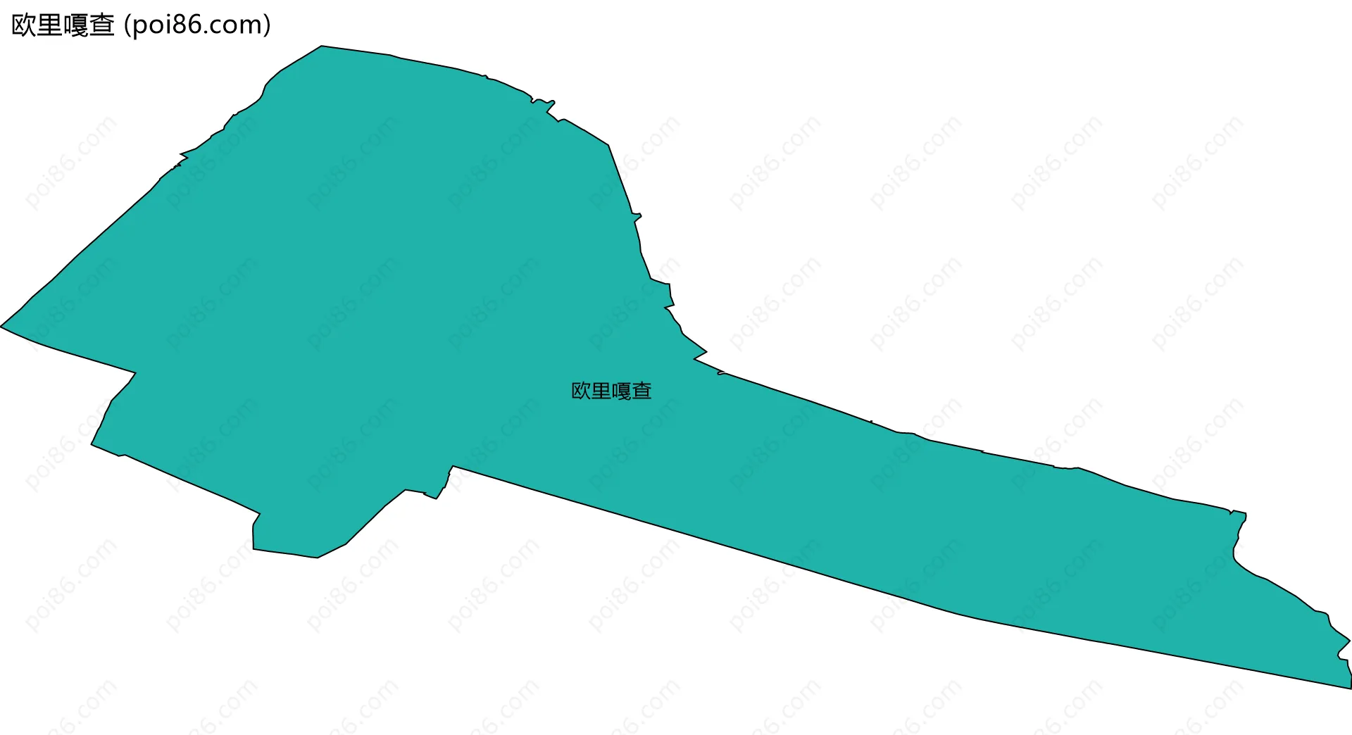 欧里嘎查边界地图