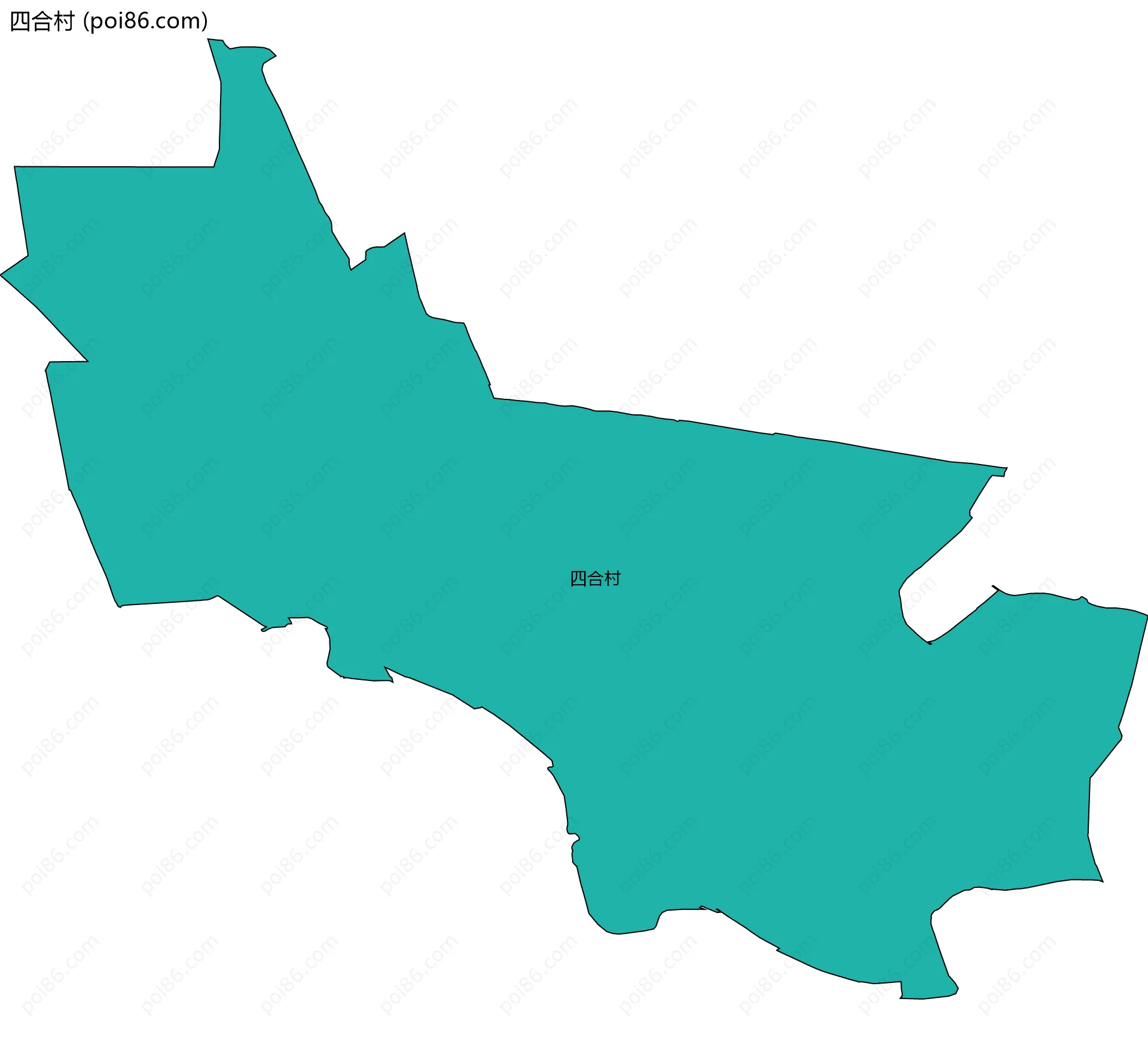 四合村边界地图
