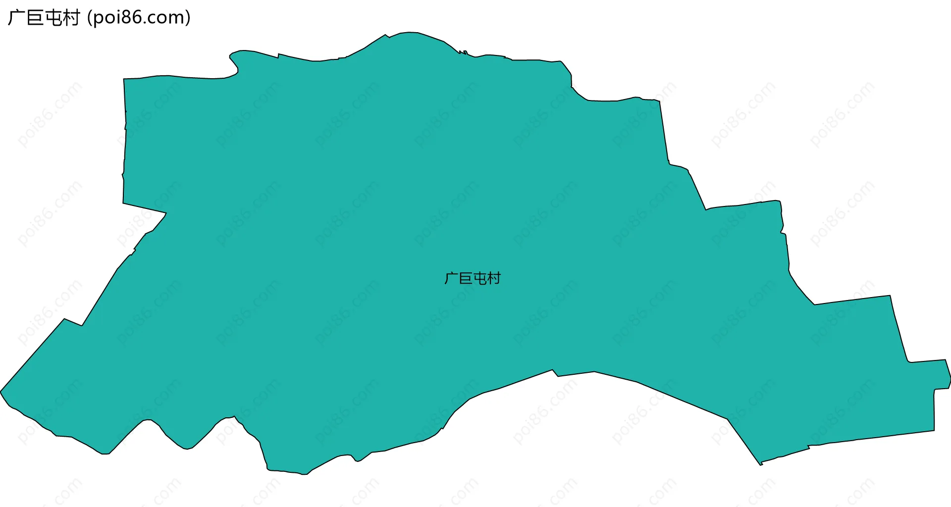 广巨屯村边界地图