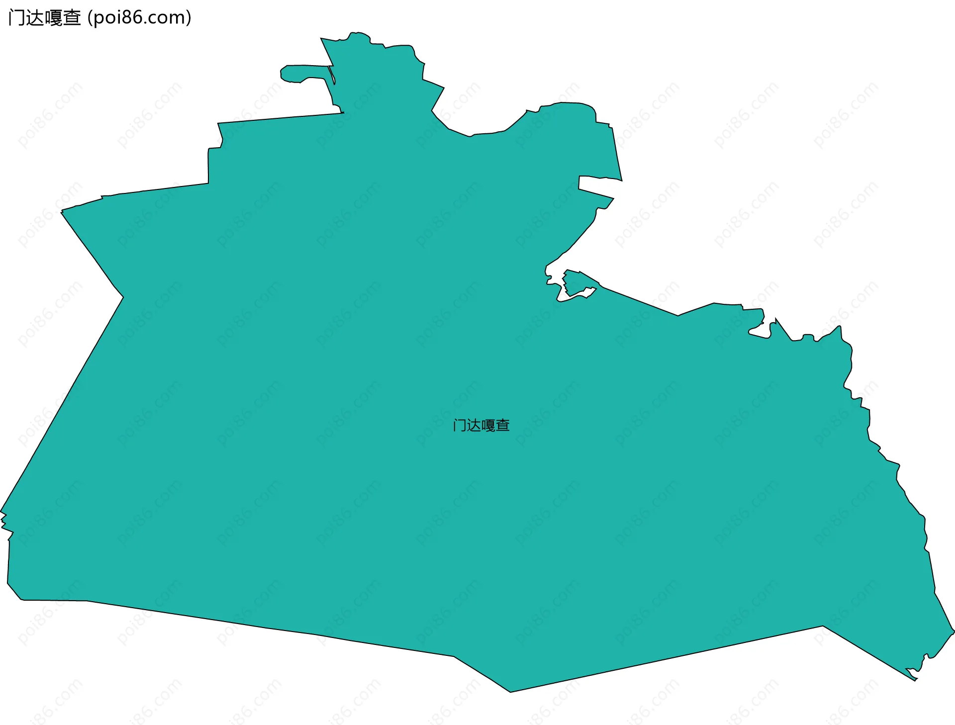 门达嘎查边界地图