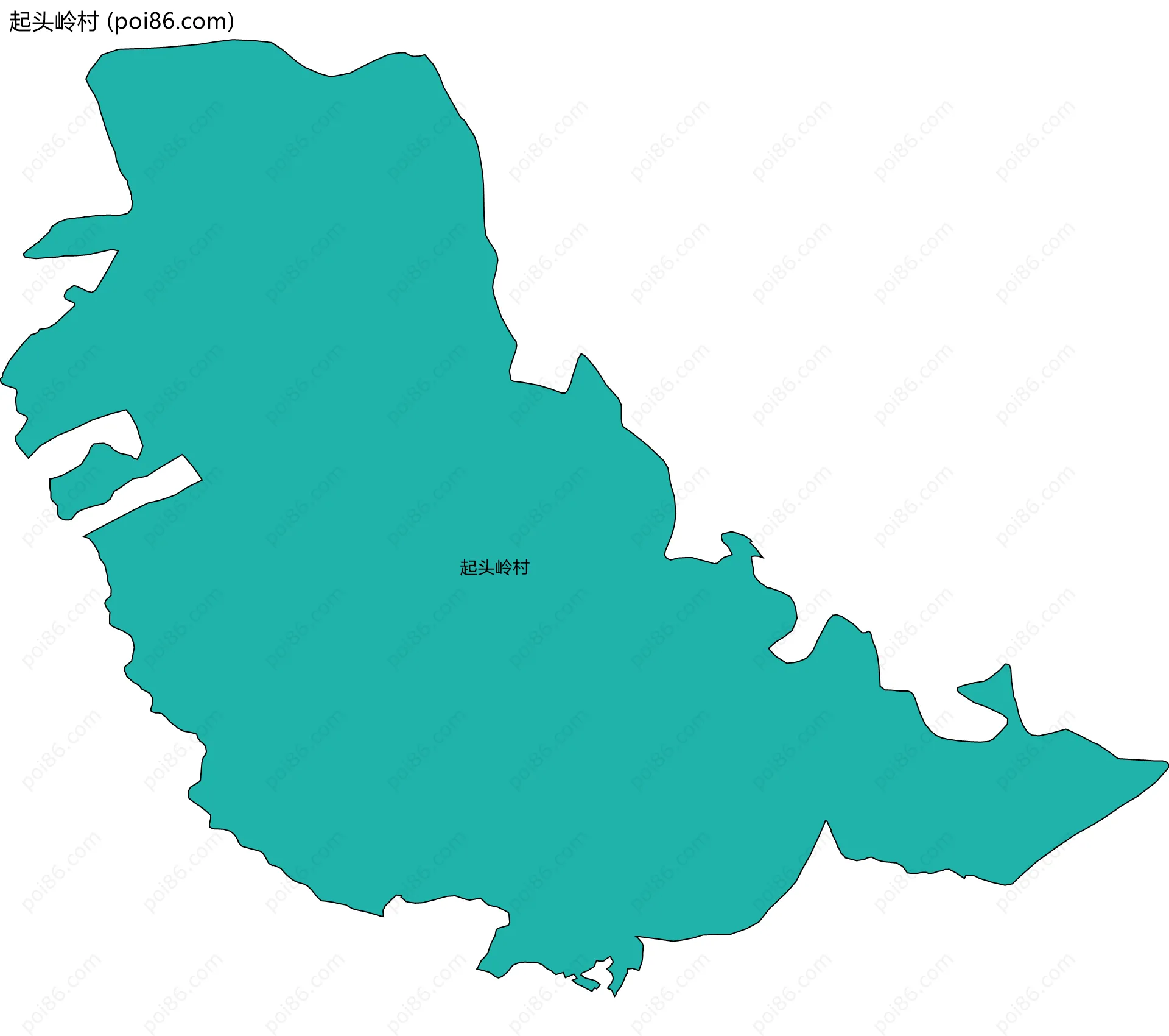 起头岭村边界地图
