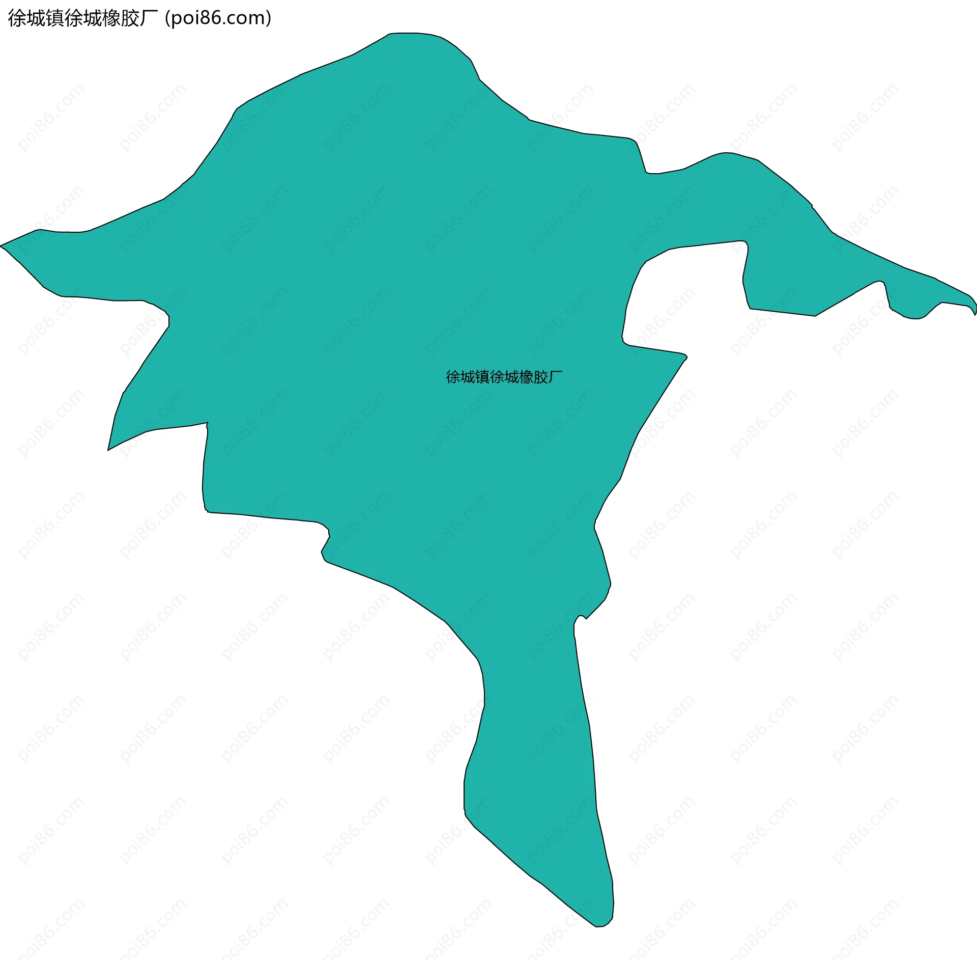 徐城镇徐城橡胶厂边界地图