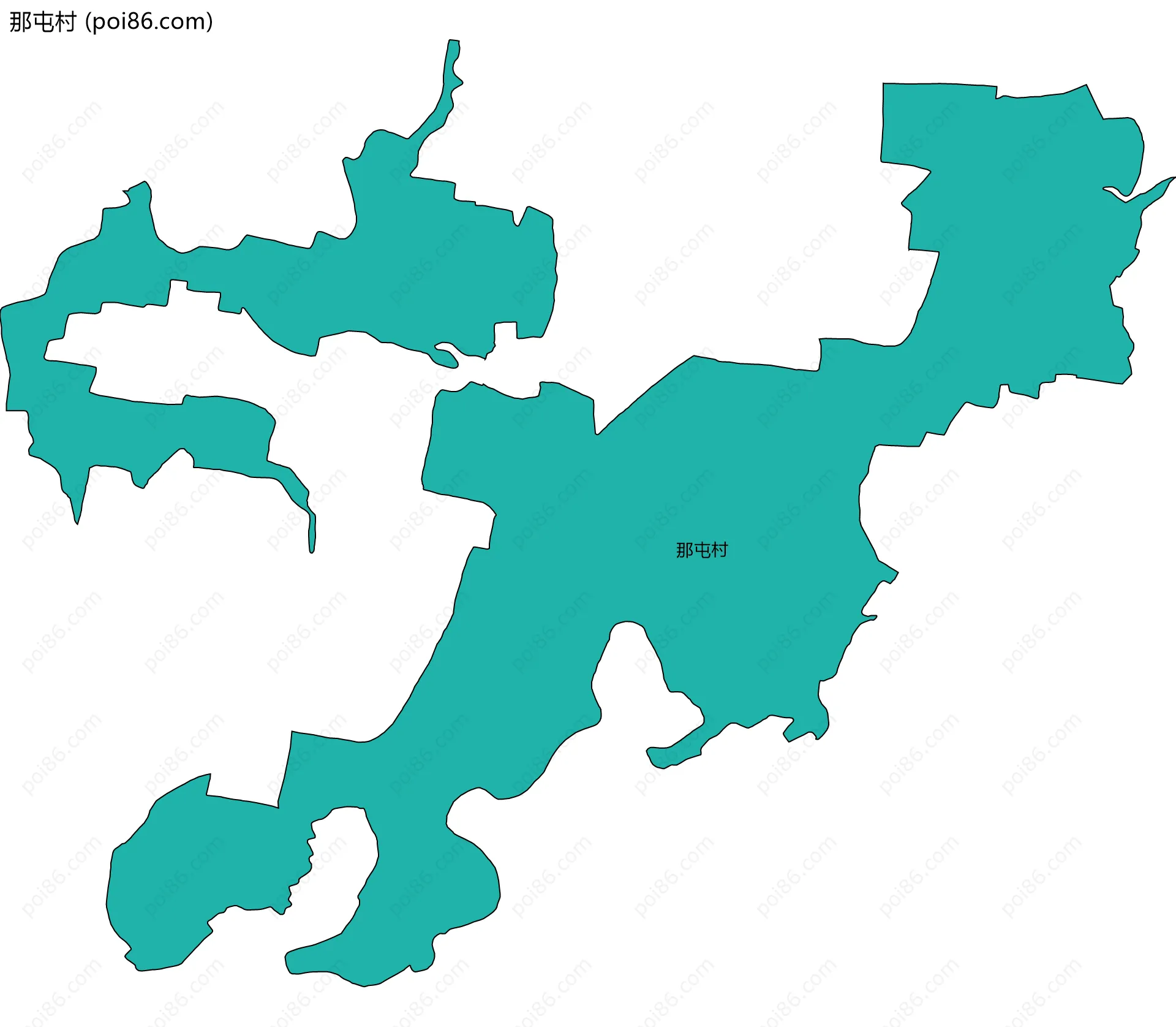 那屯村边界地图