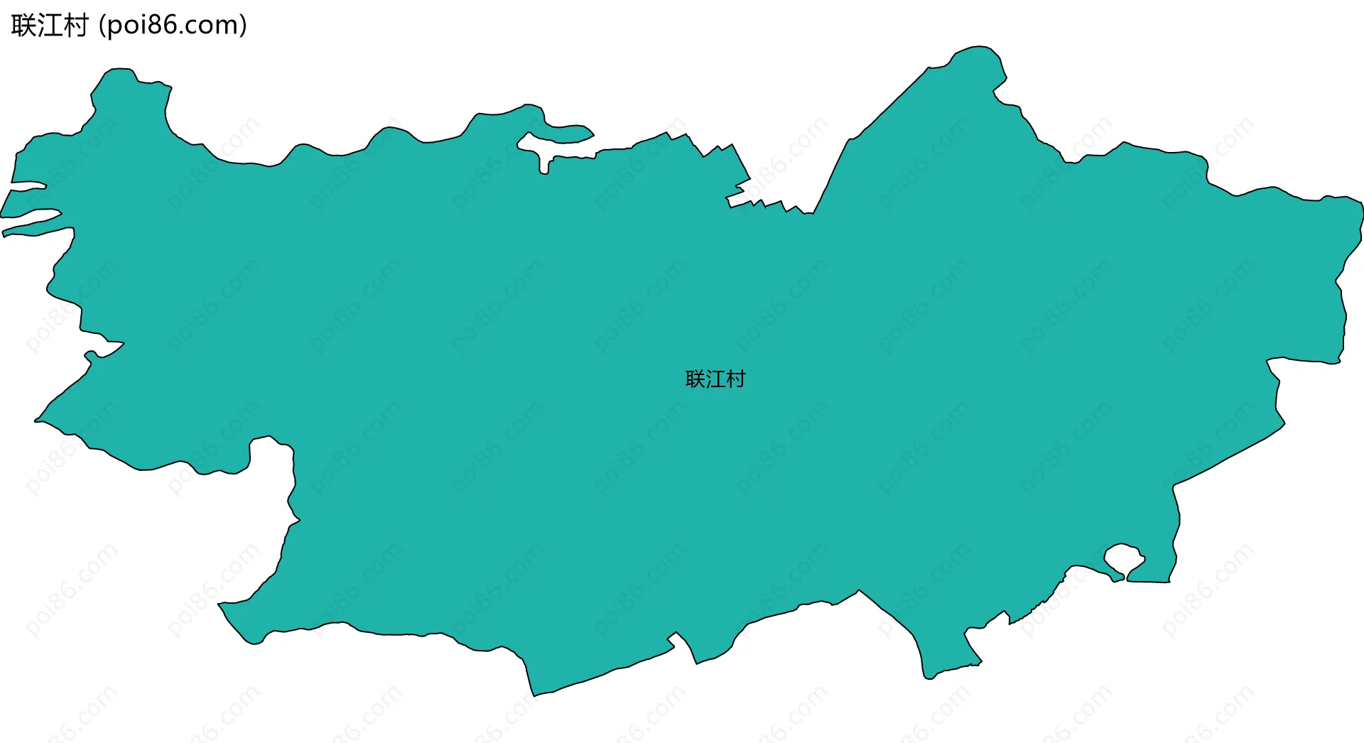 联江村边界地图