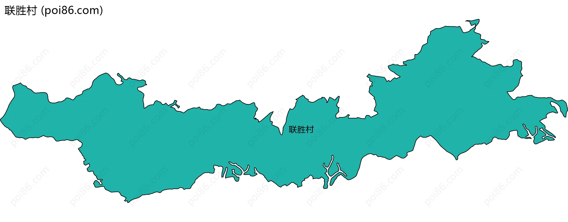 联胜村边界地图