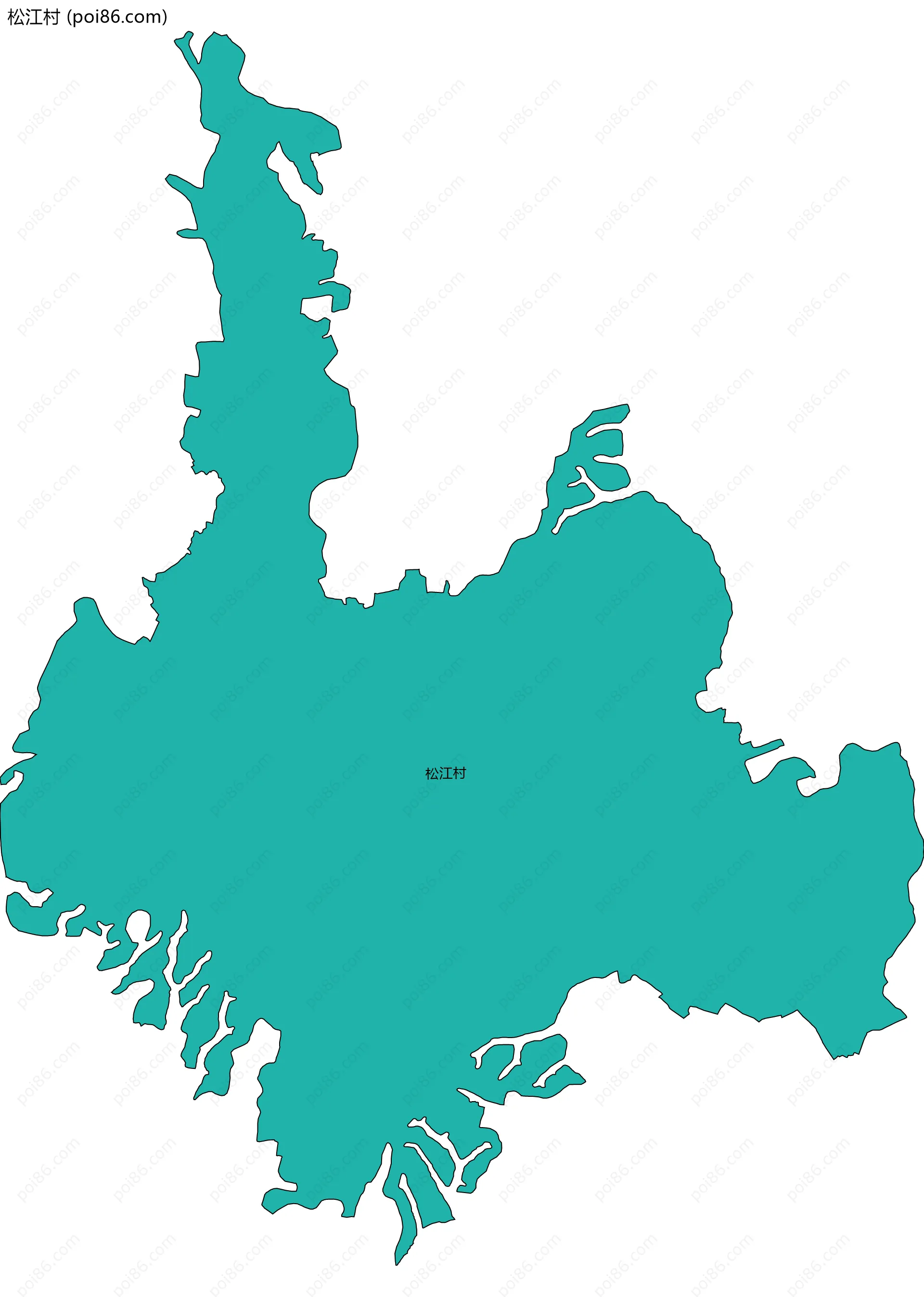 松江村边界地图