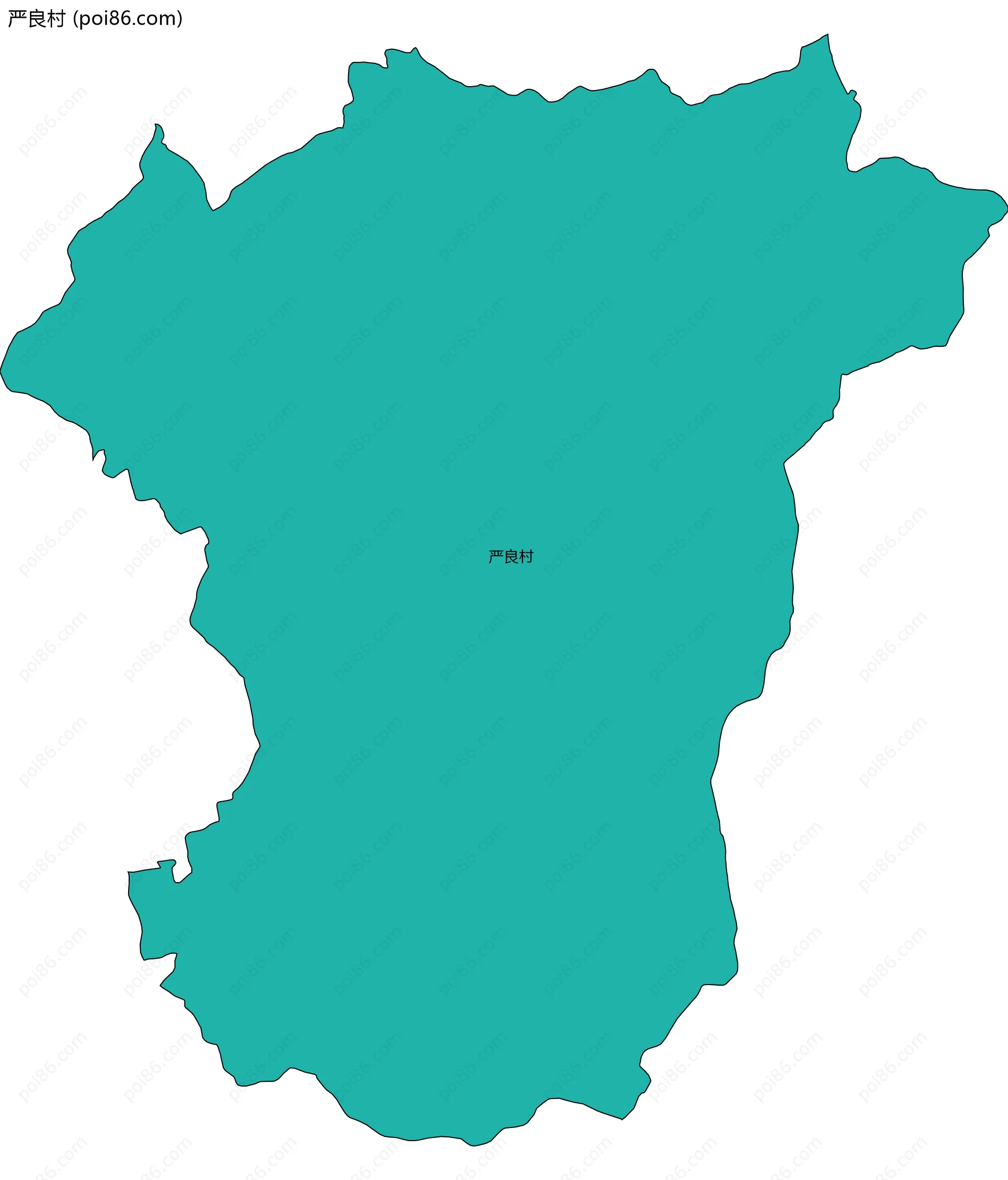 严良村边界地图