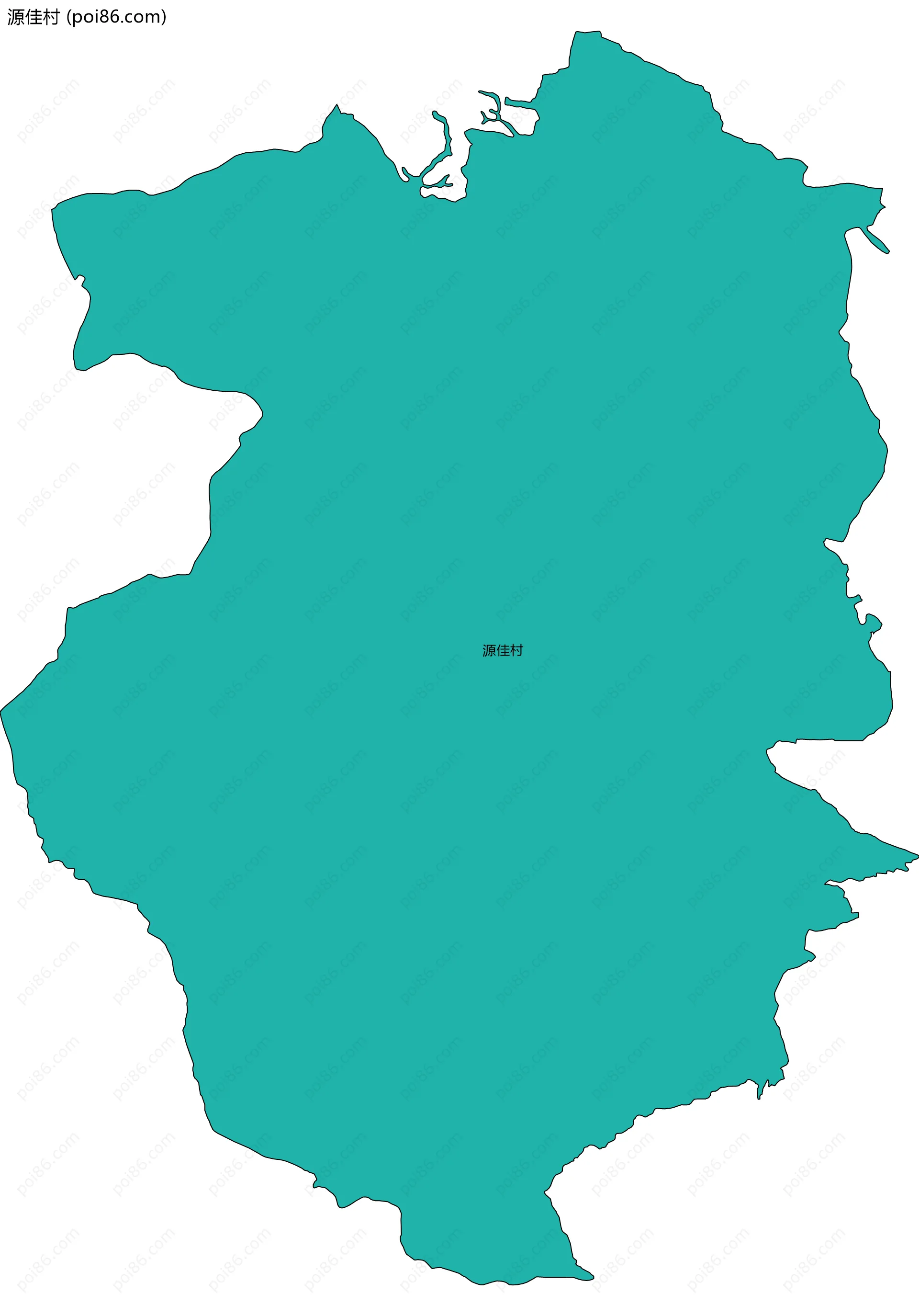 源佳村边界地图