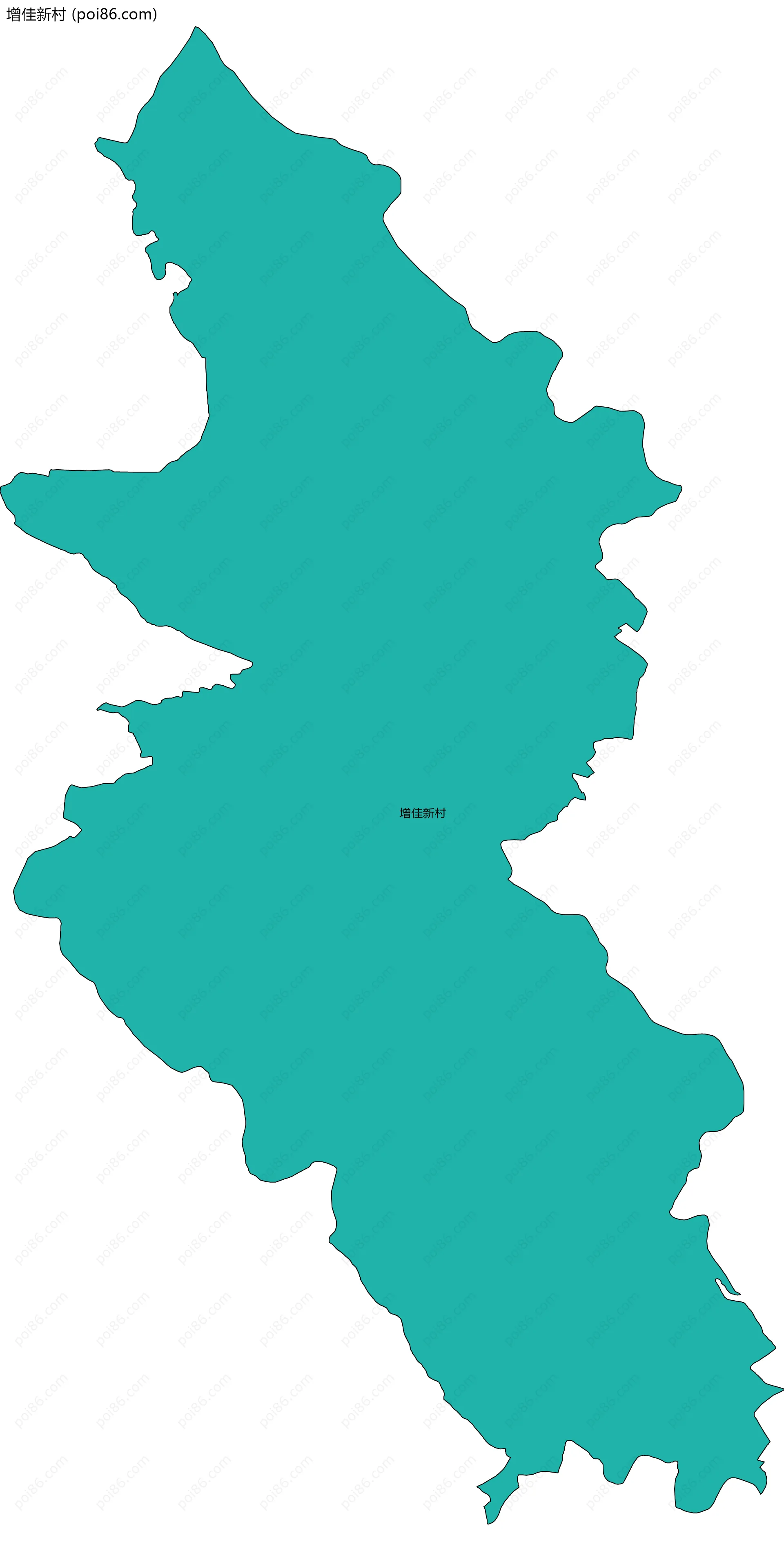 增佳新村边界地图