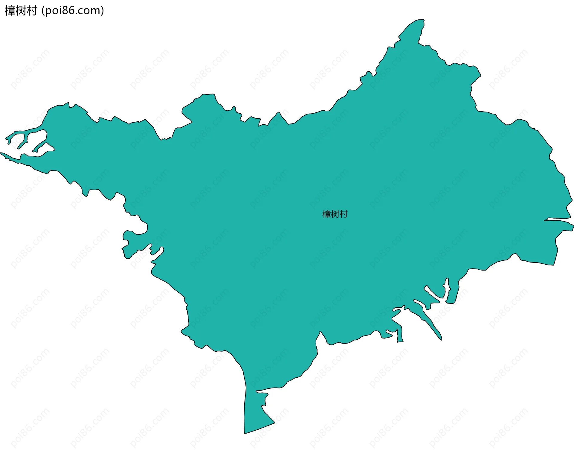 樟树村边界地图