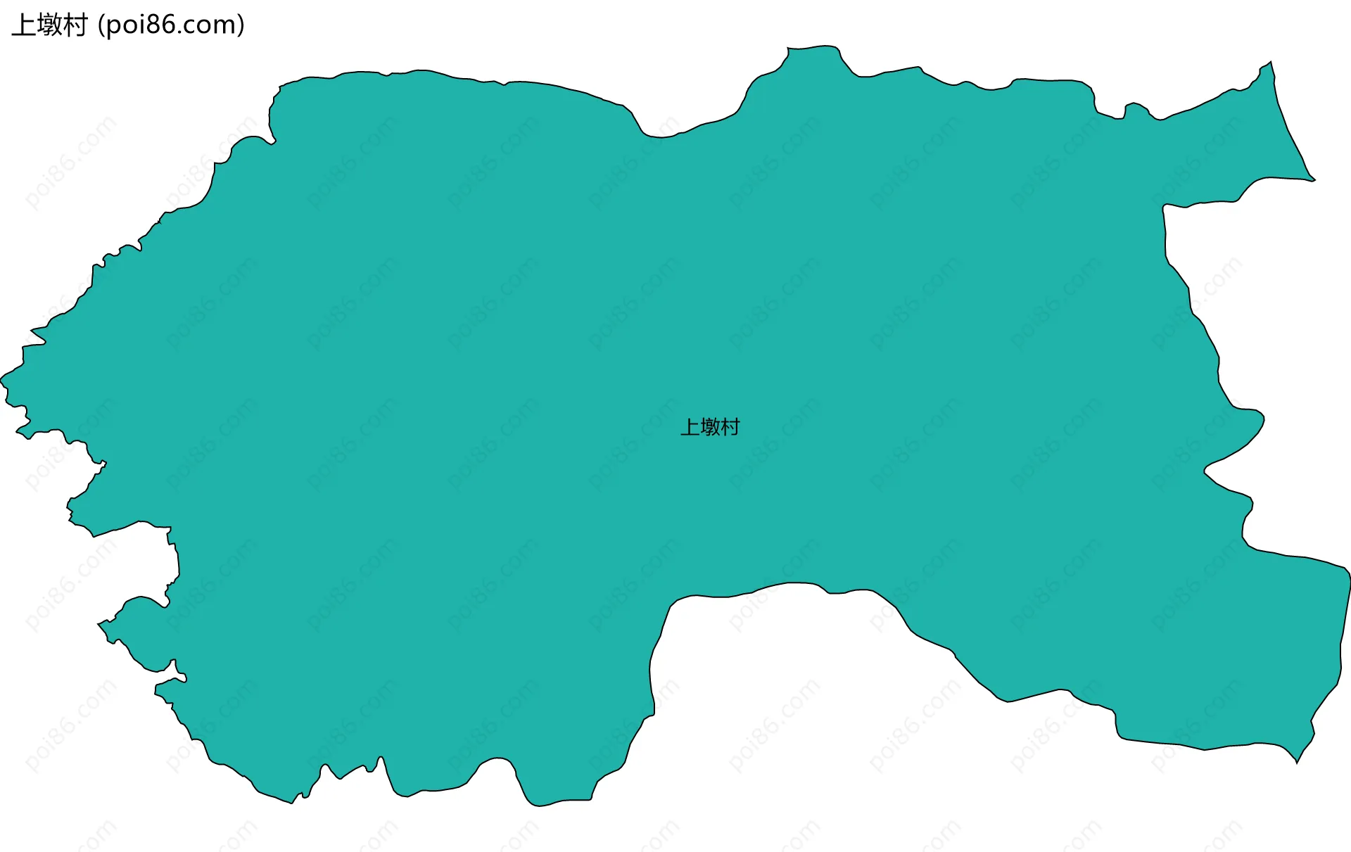 上墩村边界地图