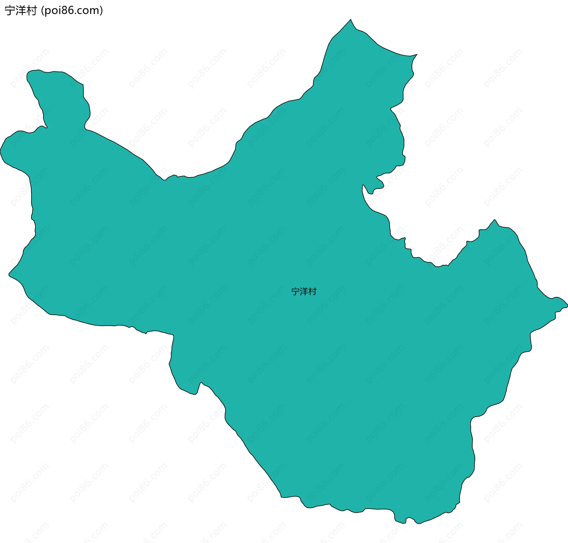 宁洋村边界地图