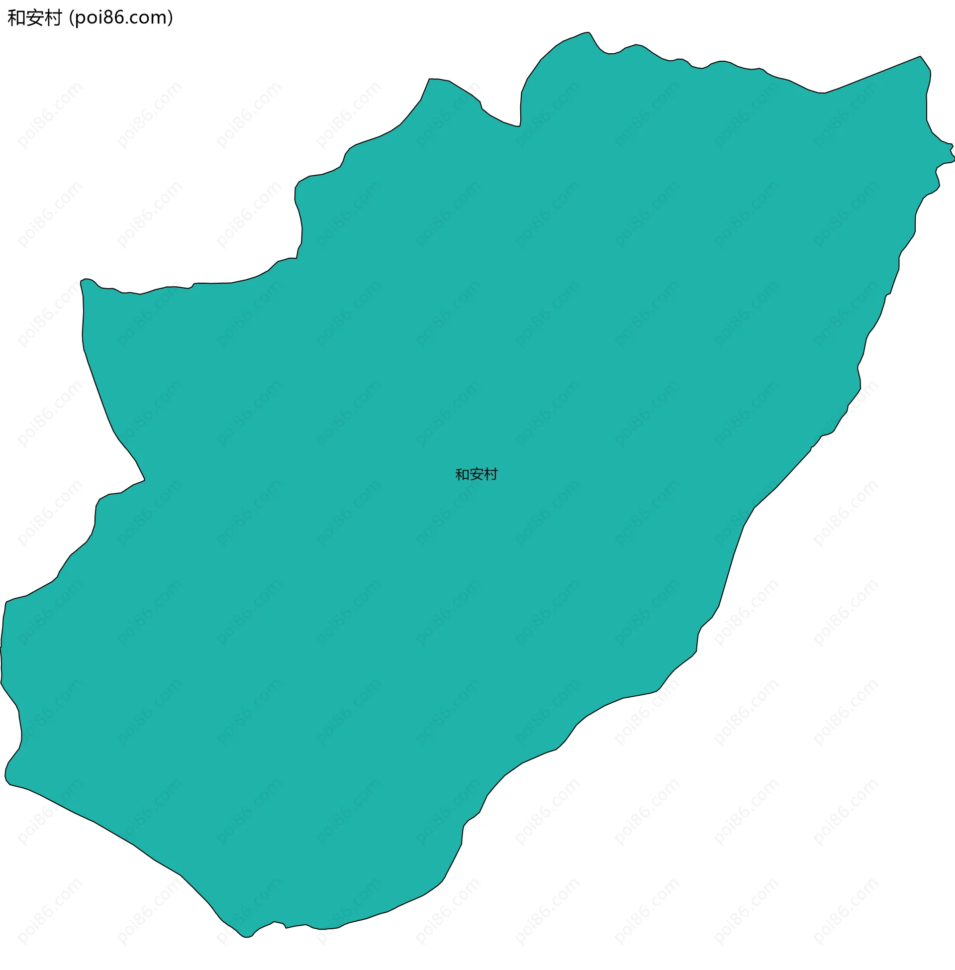 和安村边界地图