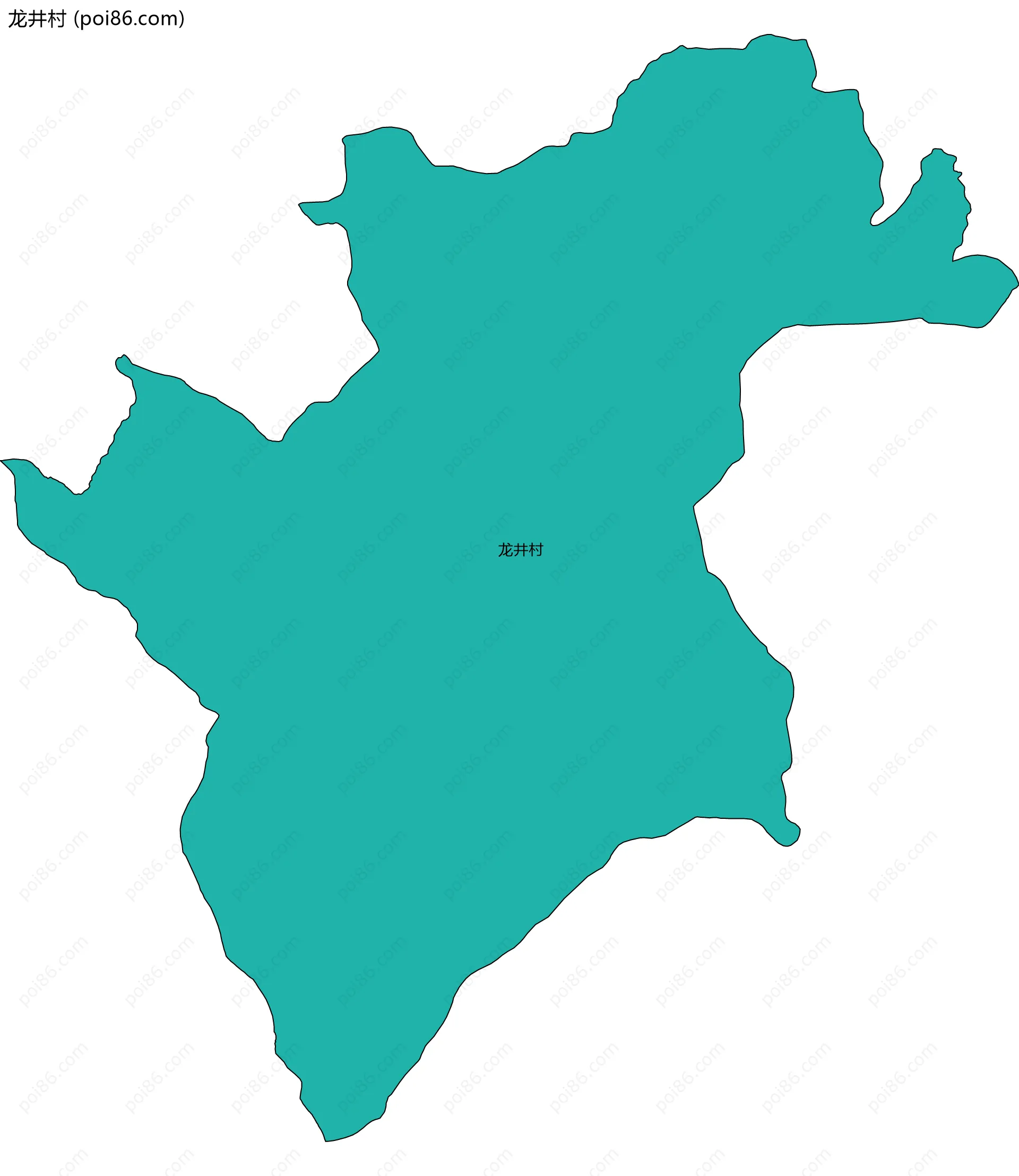 龙井村边界地图