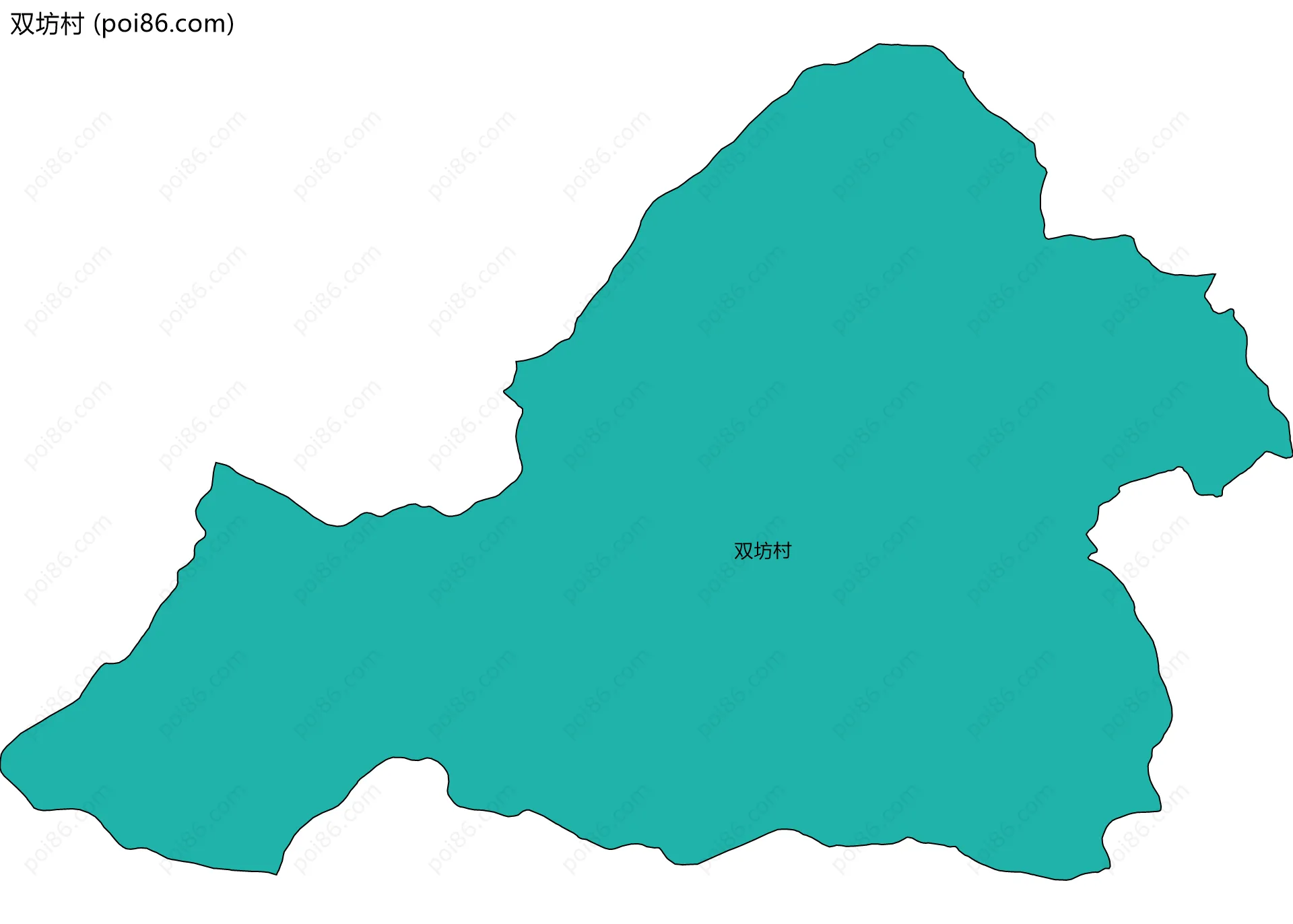 双坊村边界地图