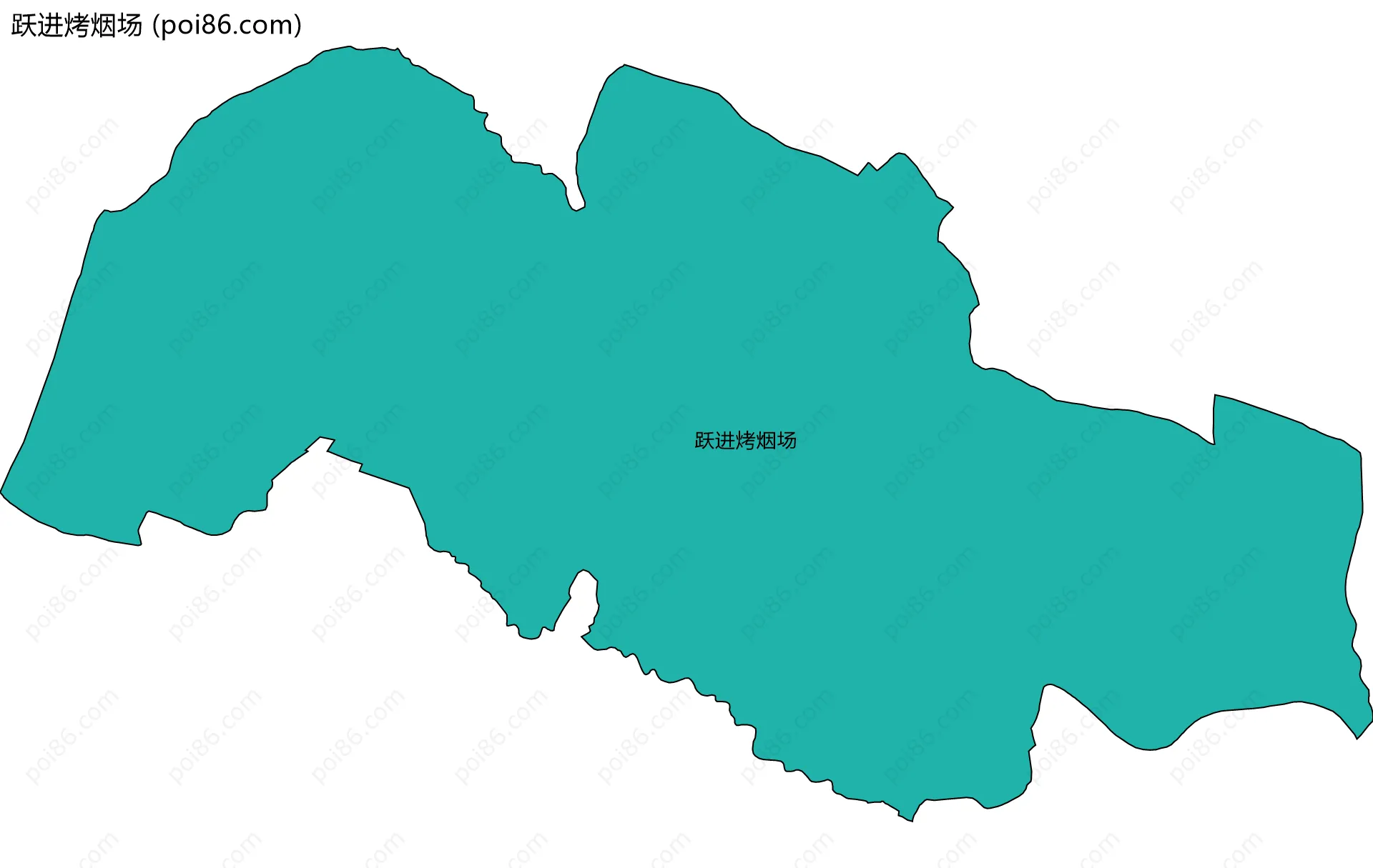 跃进烤烟场边界地图