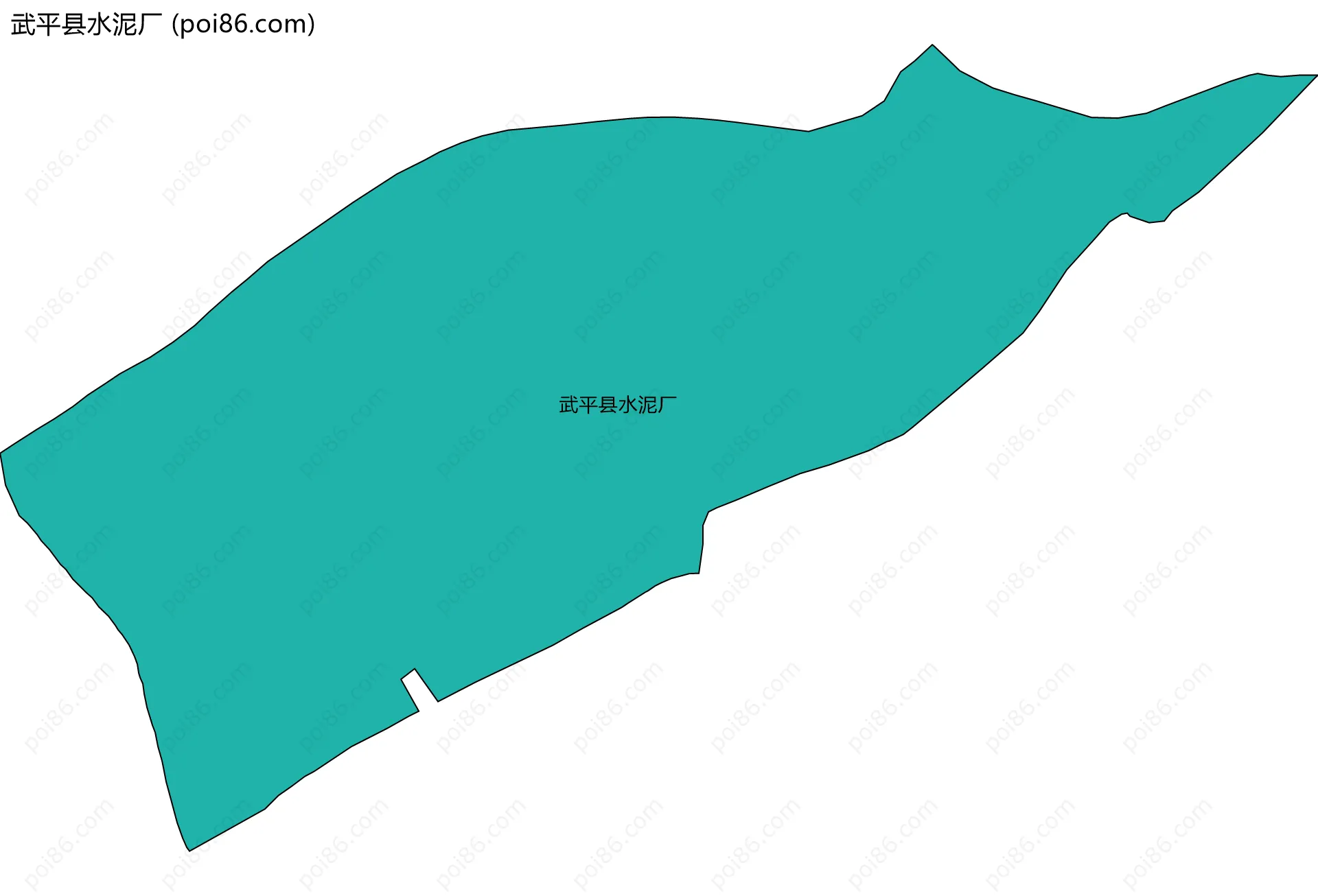 武平县水泥厂边界地图
