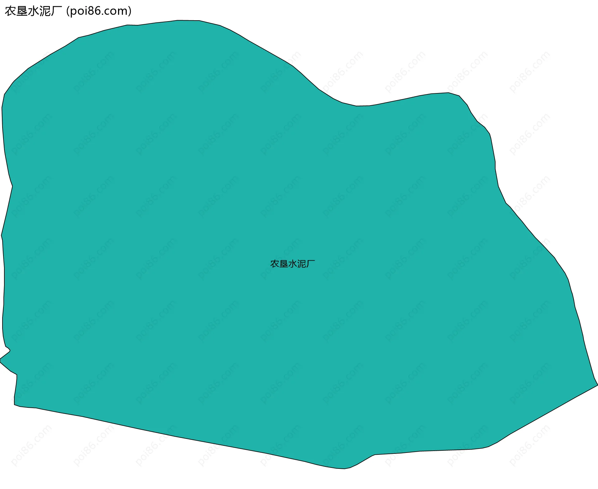 农垦水泥厂边界地图