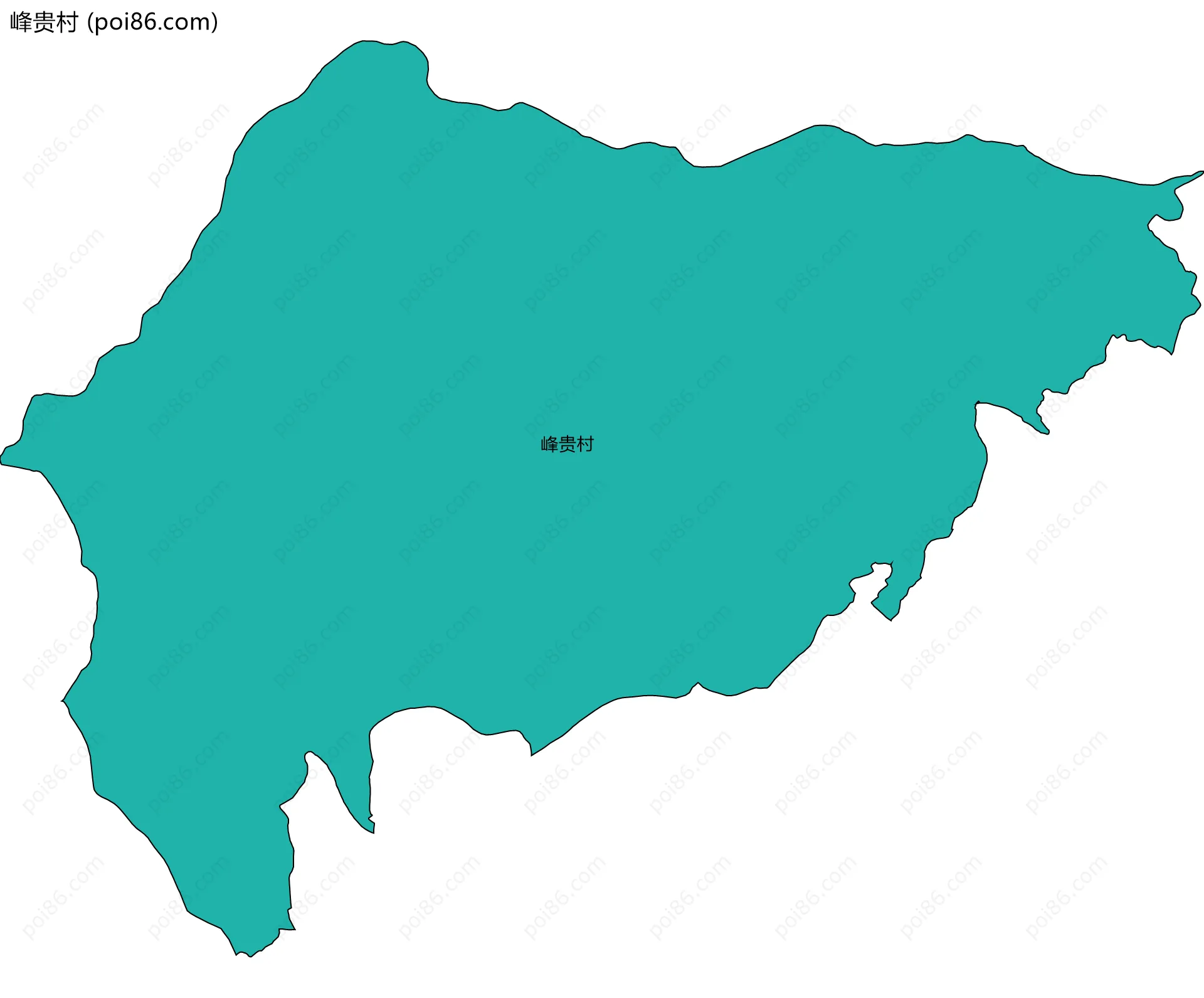 峰贵村边界地图