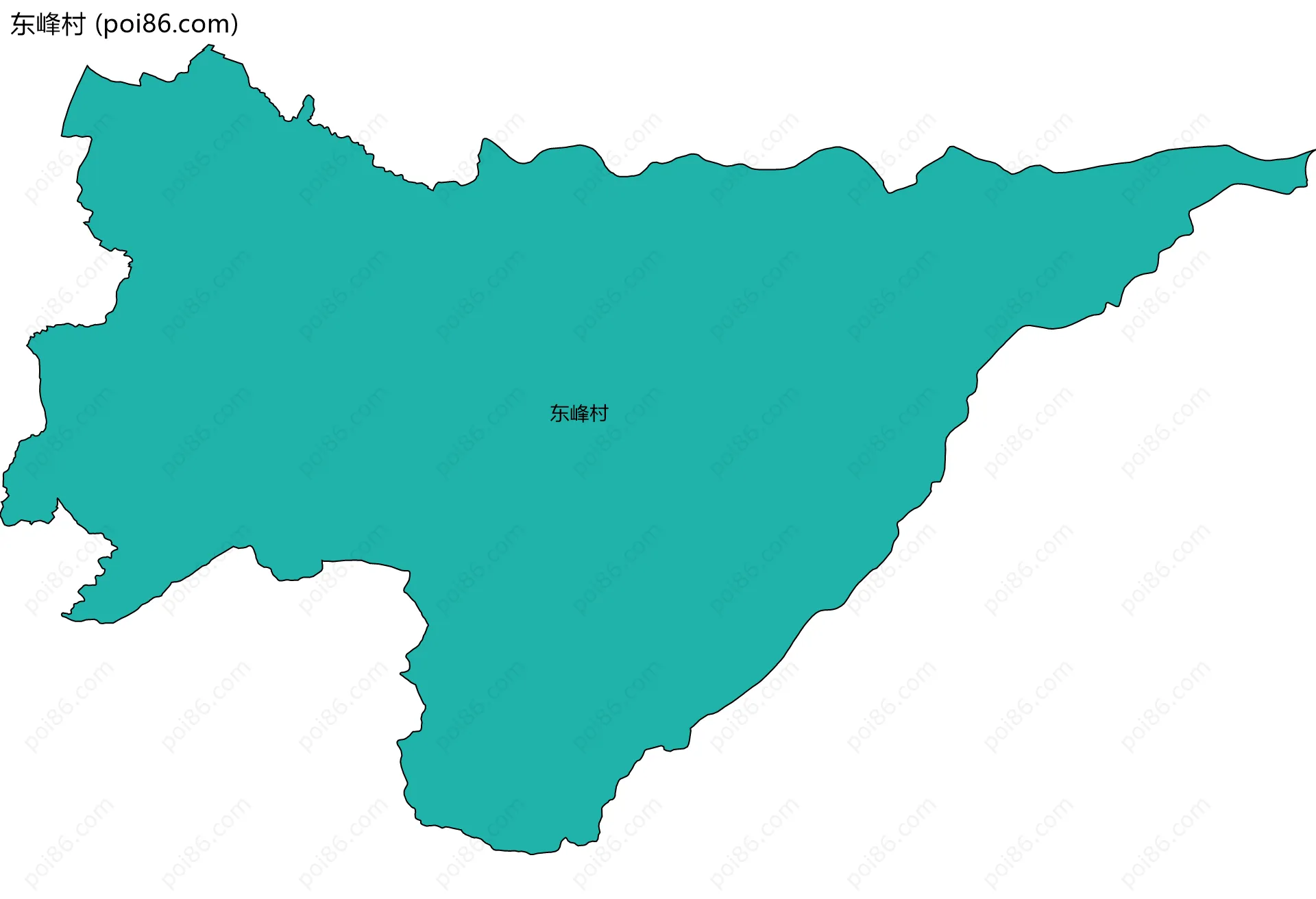 东峰村边界地图