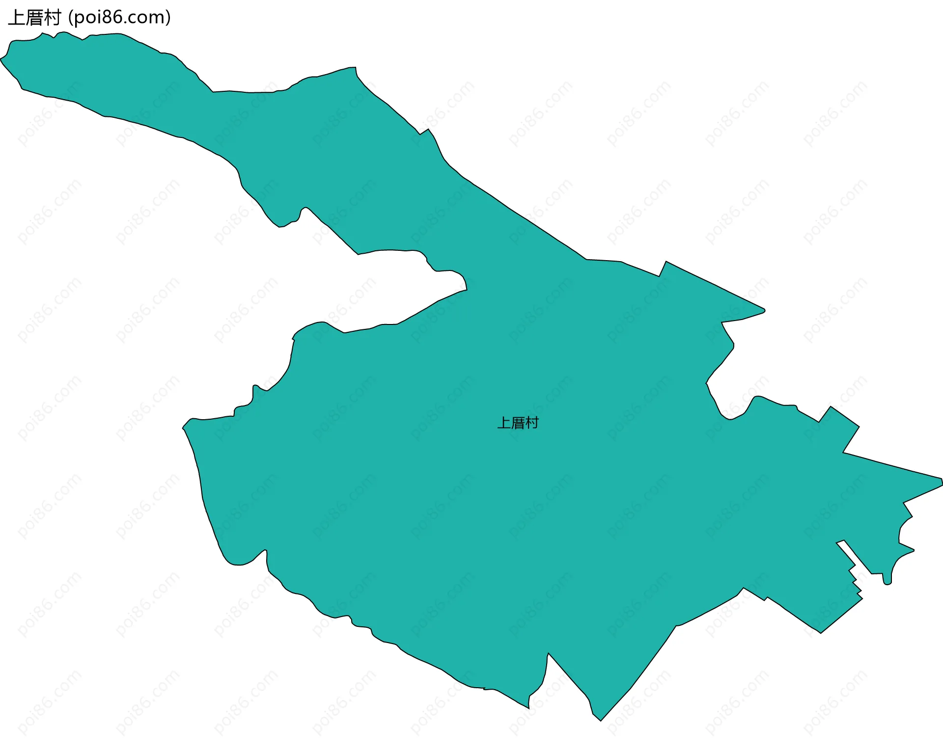 上厝村边界地图