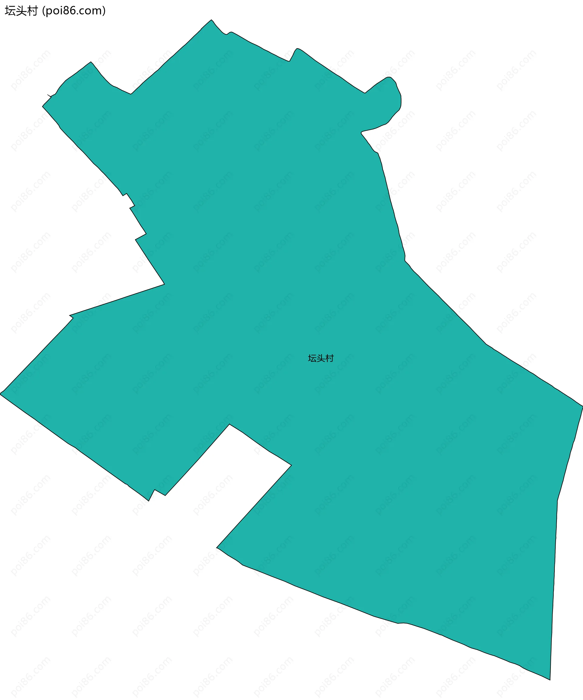 坛头村边界地图