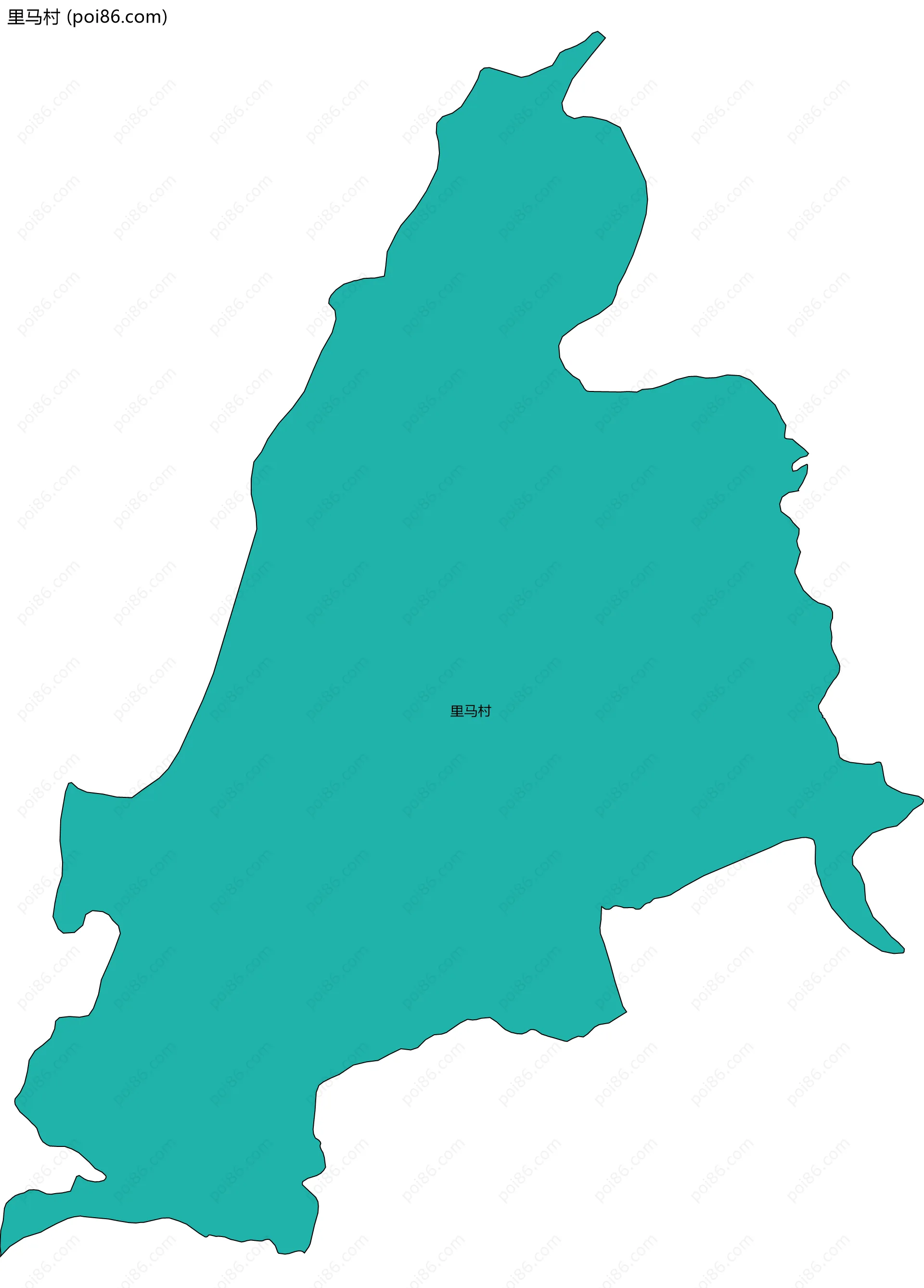 里马村边界地图