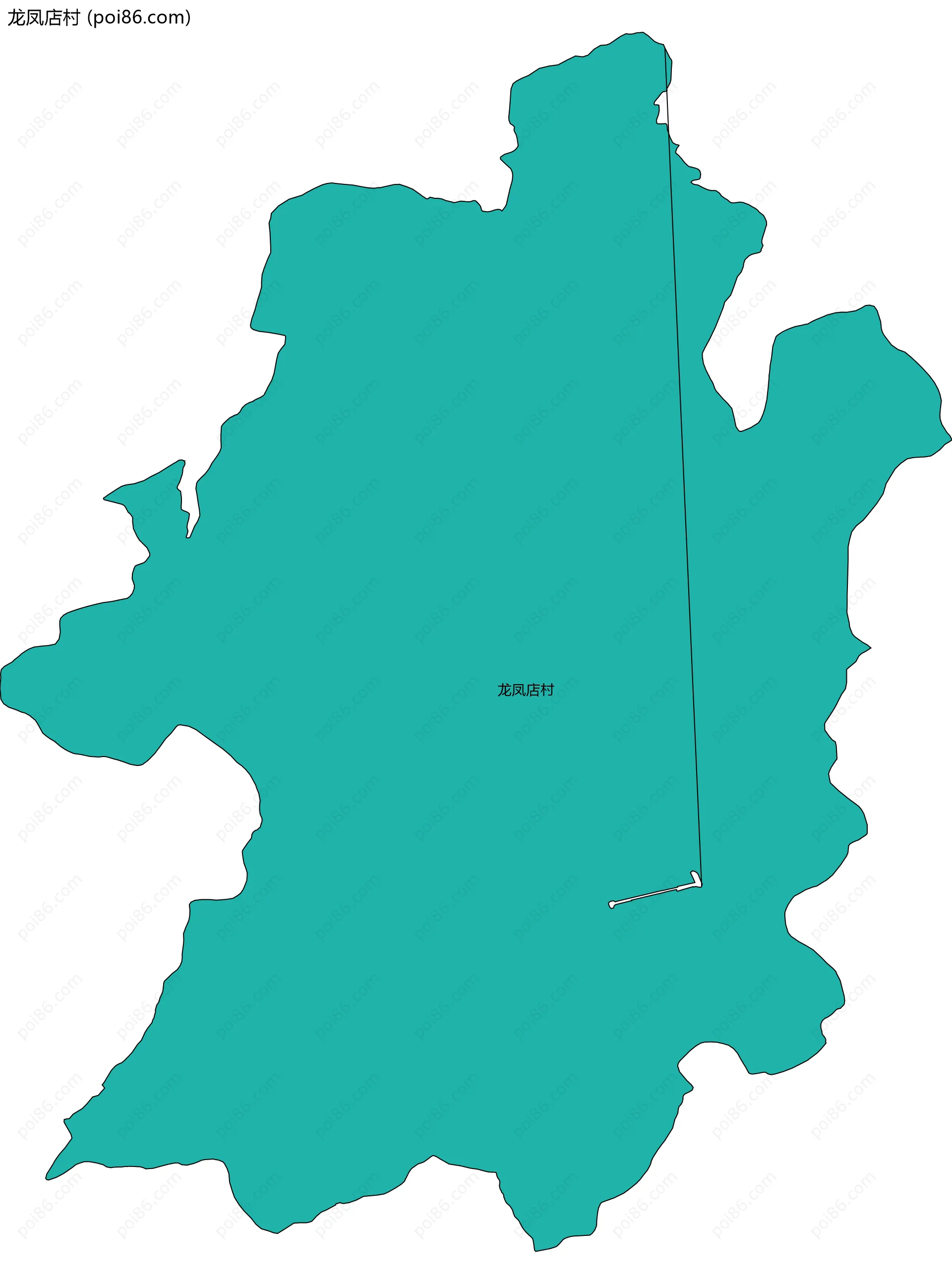 龙凤店村边界地图