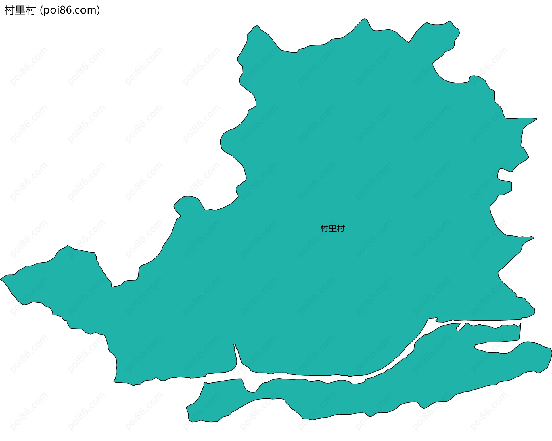 村里村边界地图