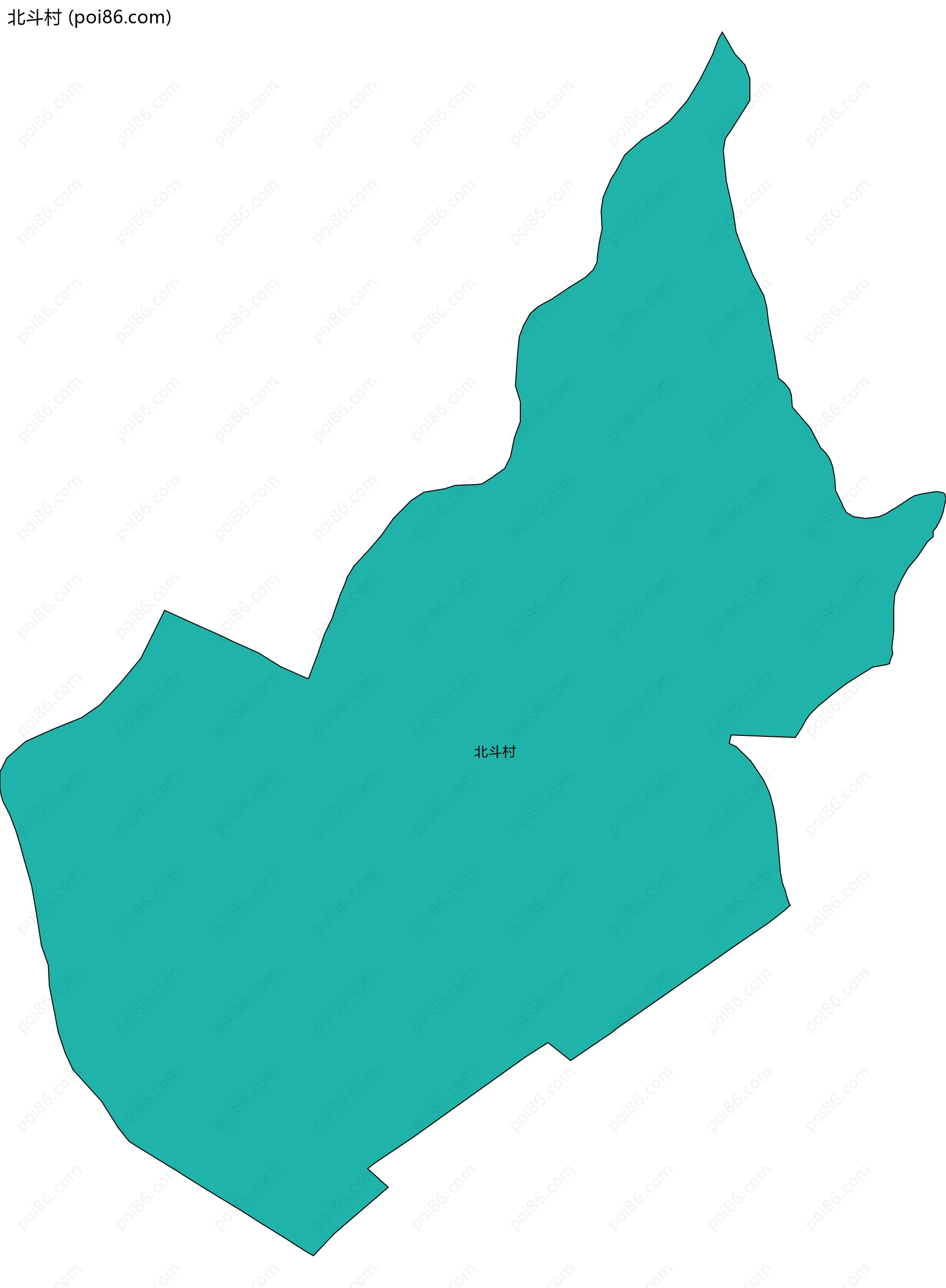 北斗村边界地图