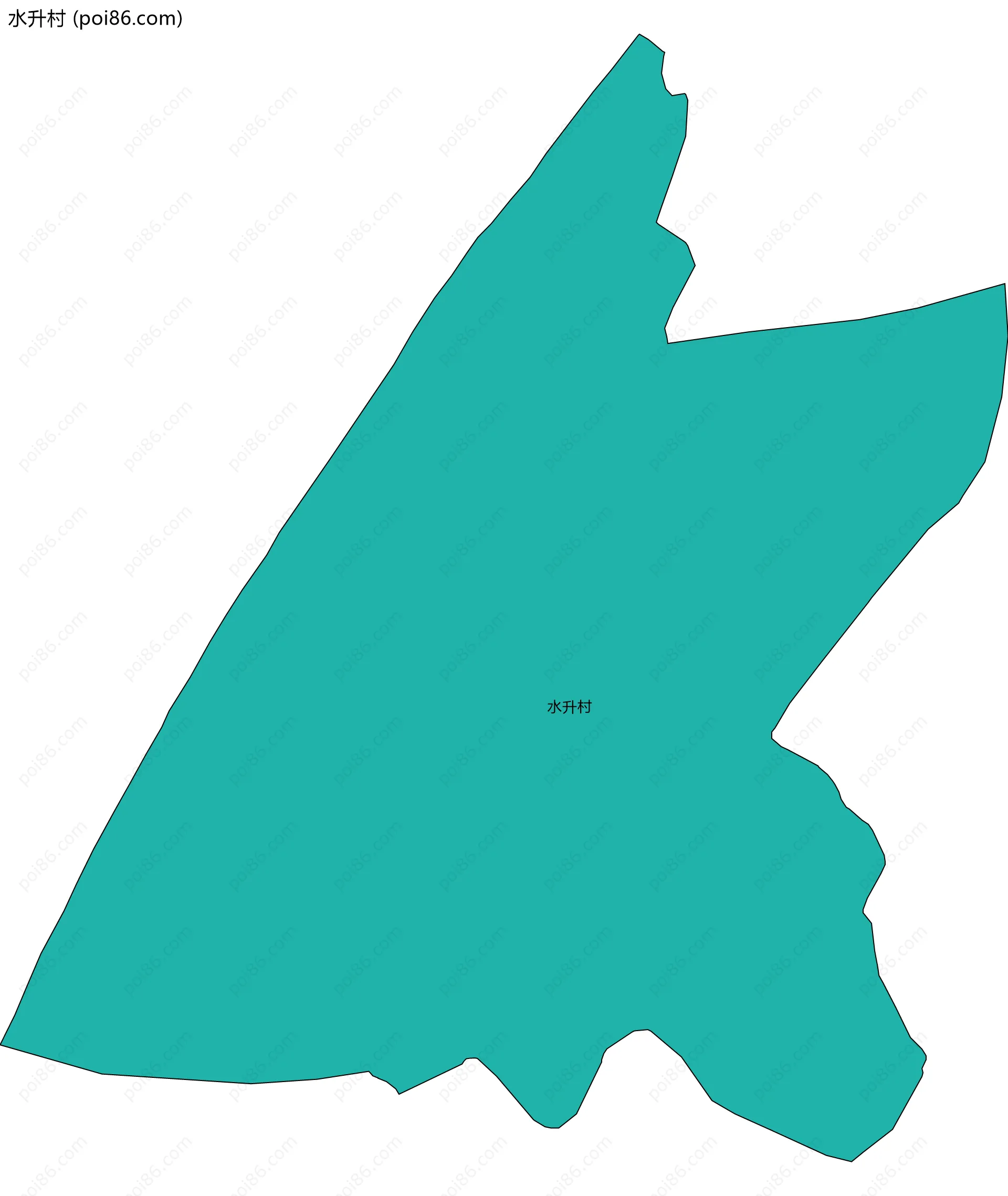 水升村边界地图