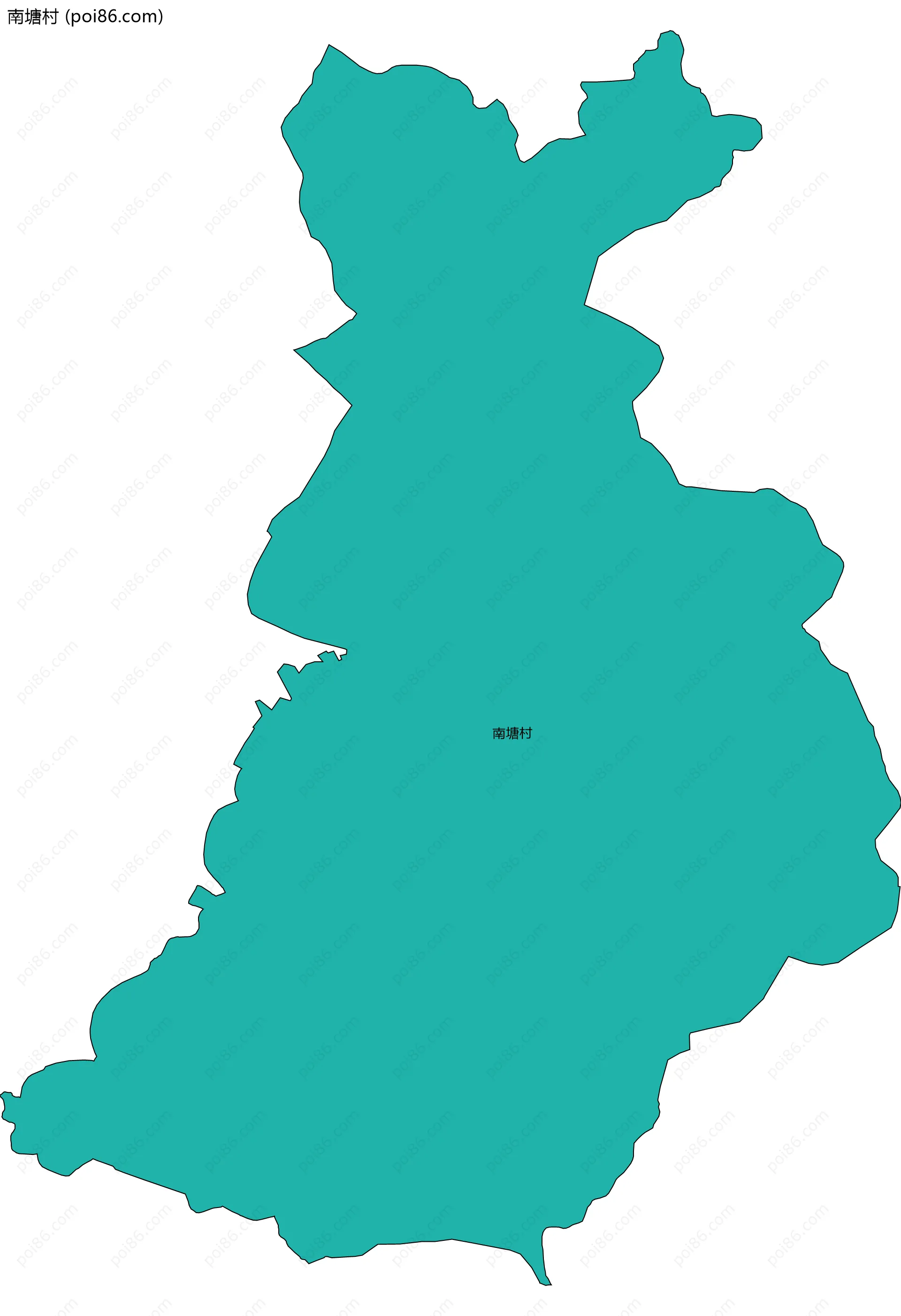 南塘村边界地图