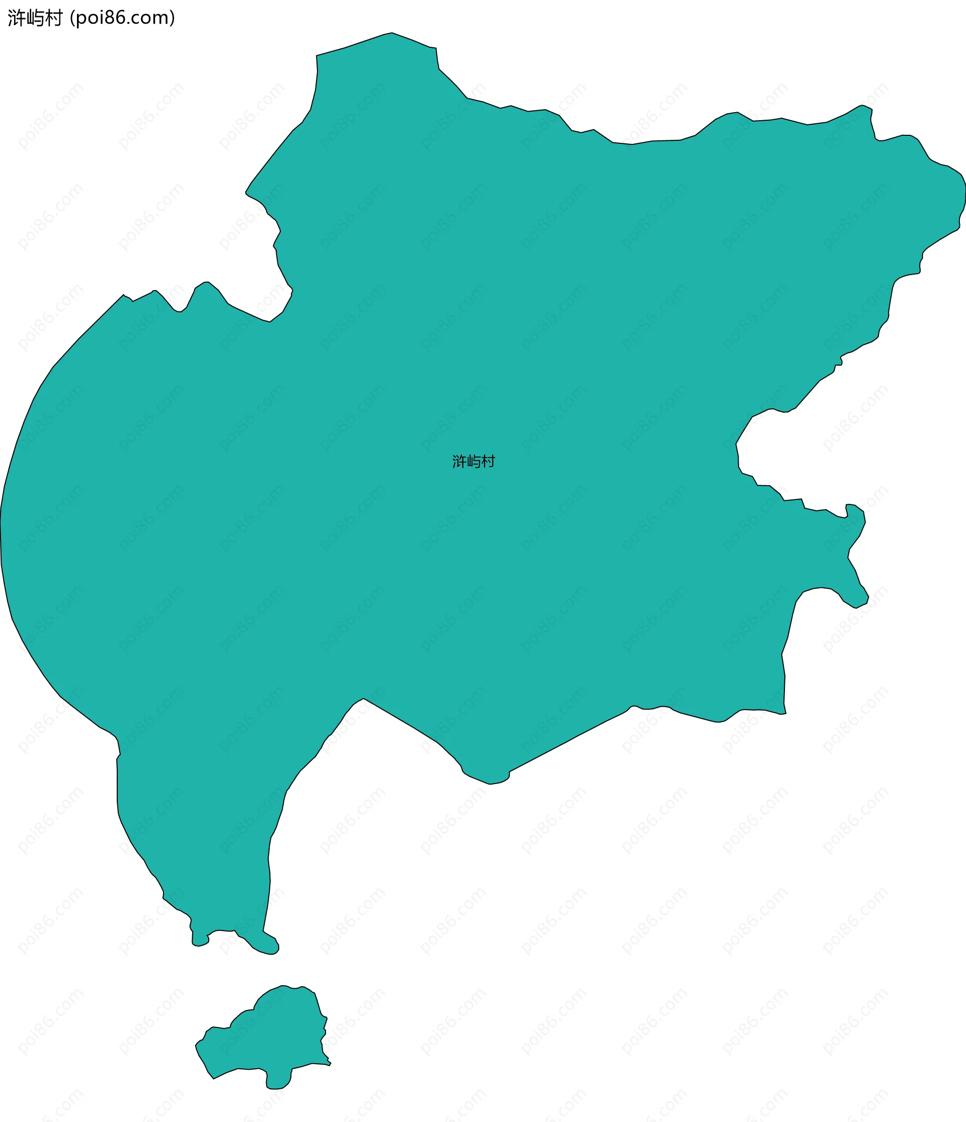 浒屿村边界地图