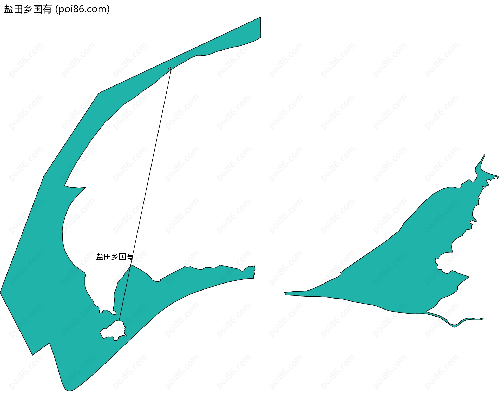 盐田乡国有边界地图