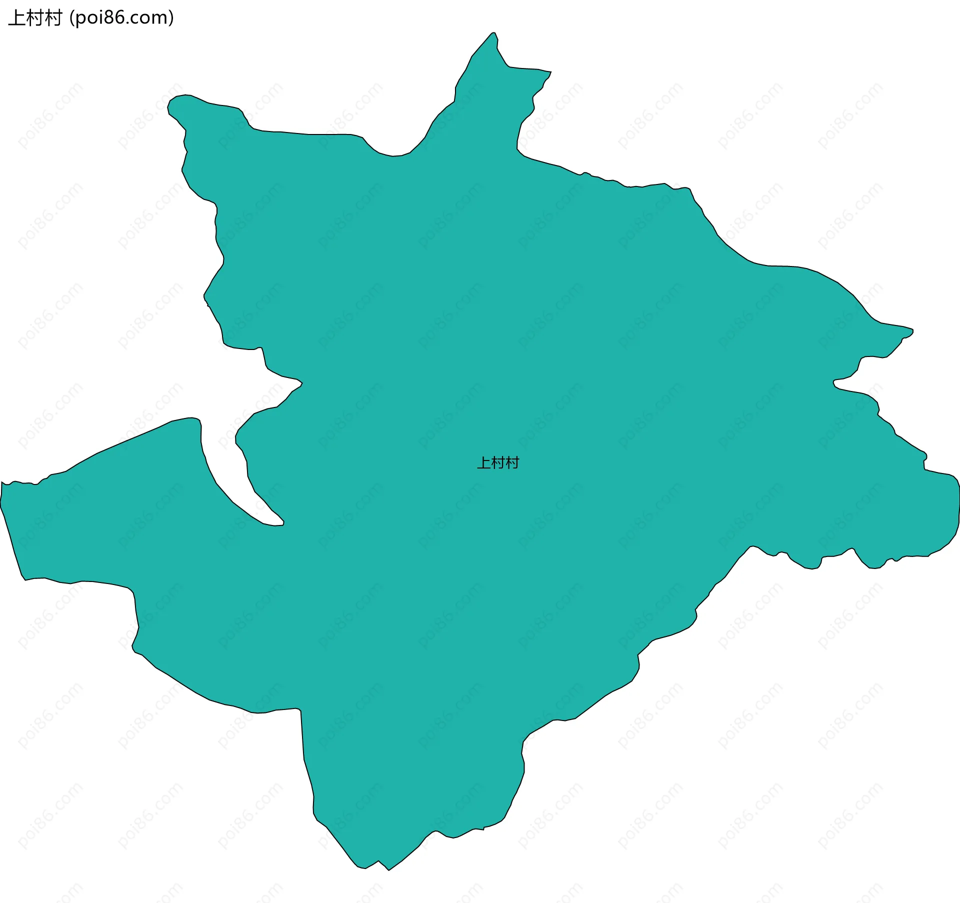上村村边界地图