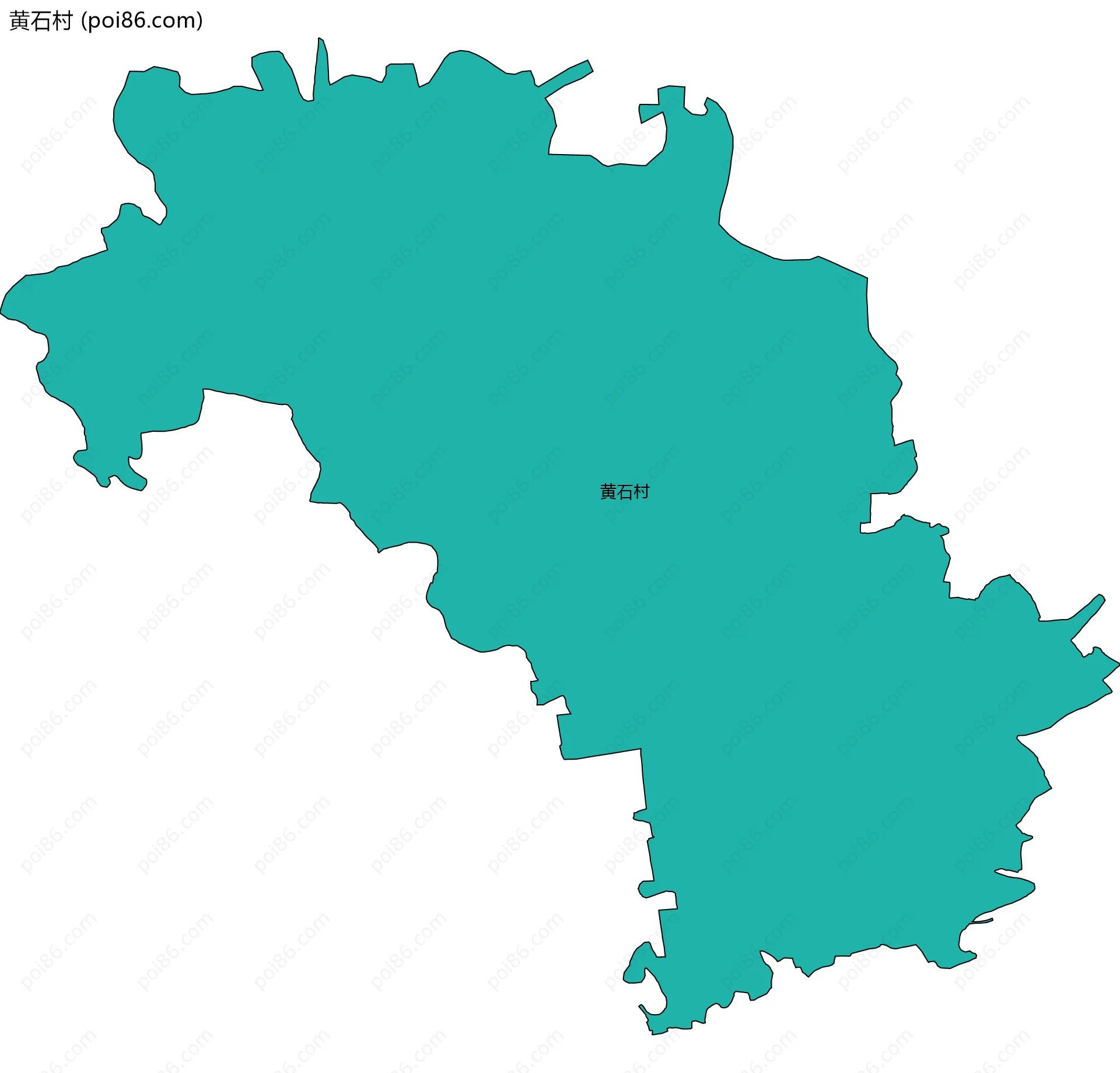 黄石村边界地图