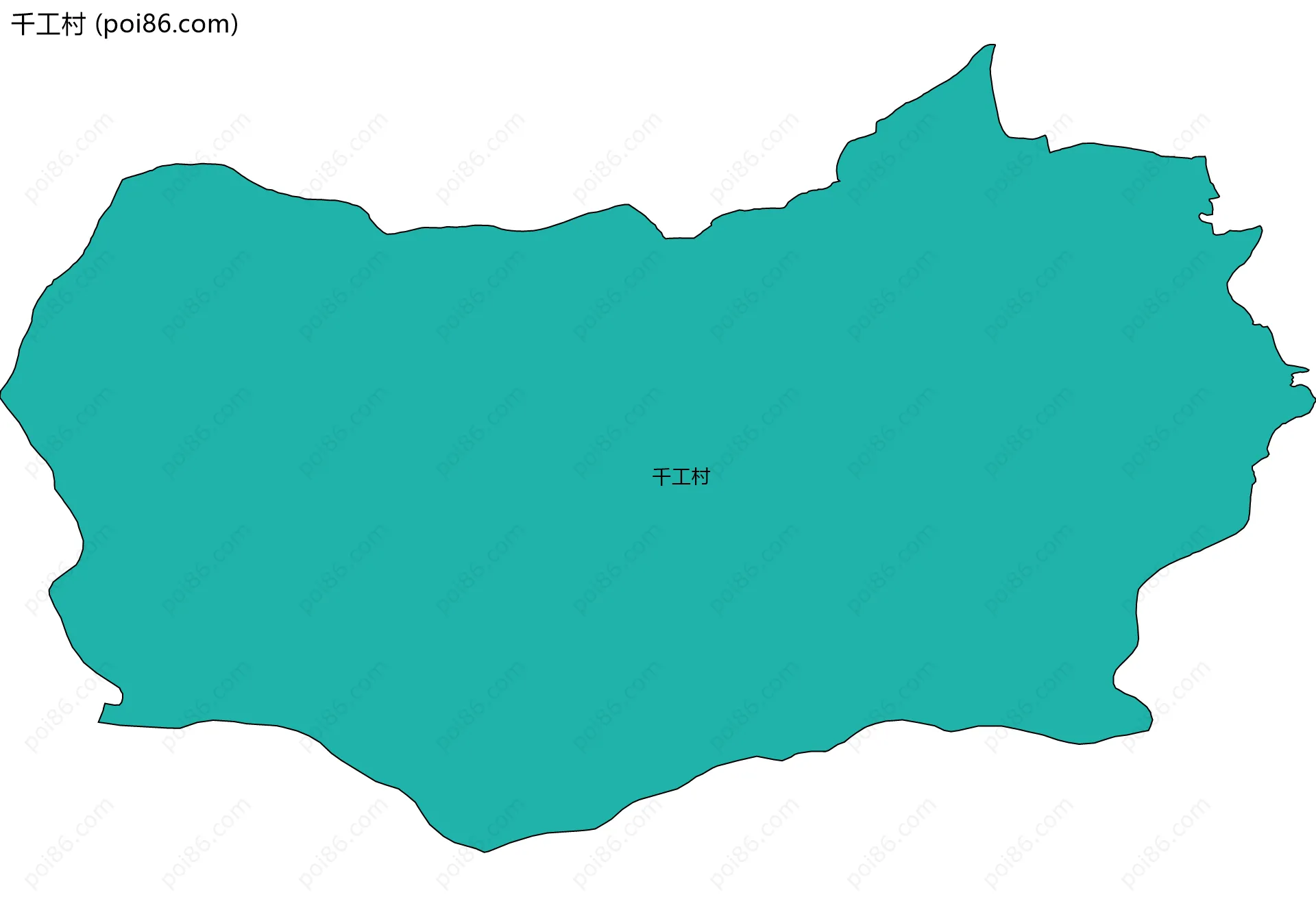 千工村边界地图