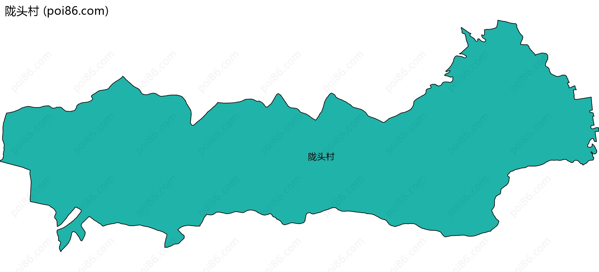 陇头村边界地图