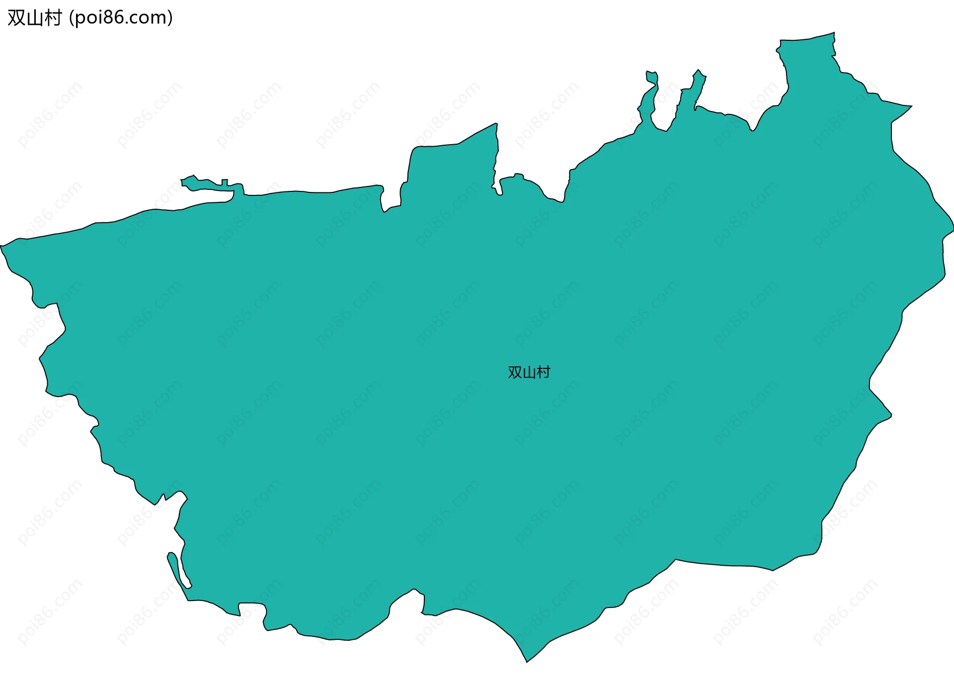 双山村边界地图