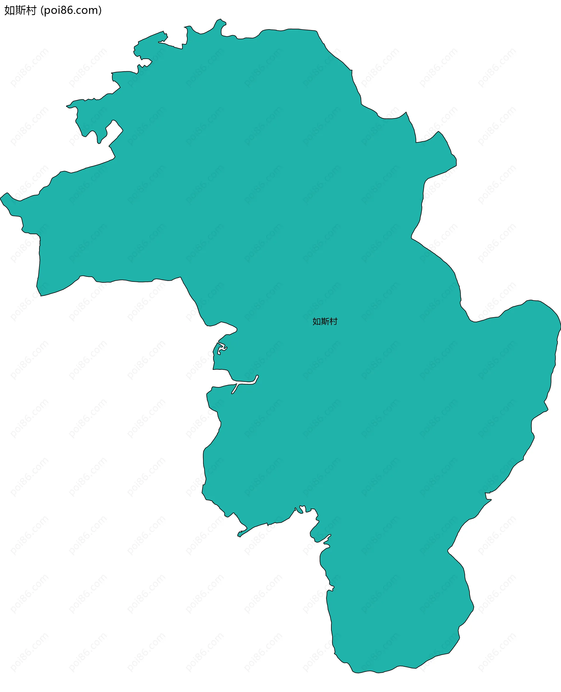 如斯村边界地图