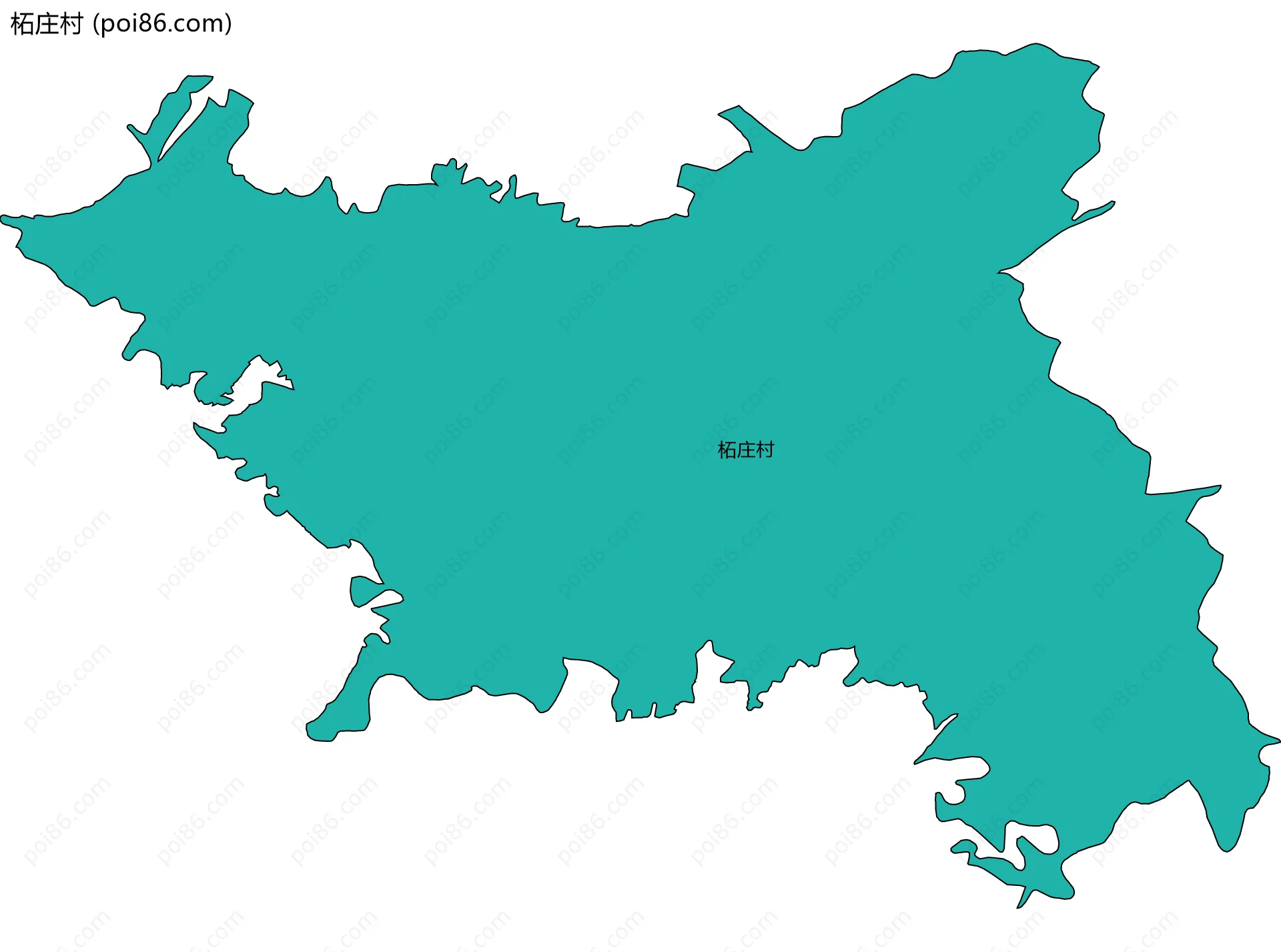 柘庄村边界地图