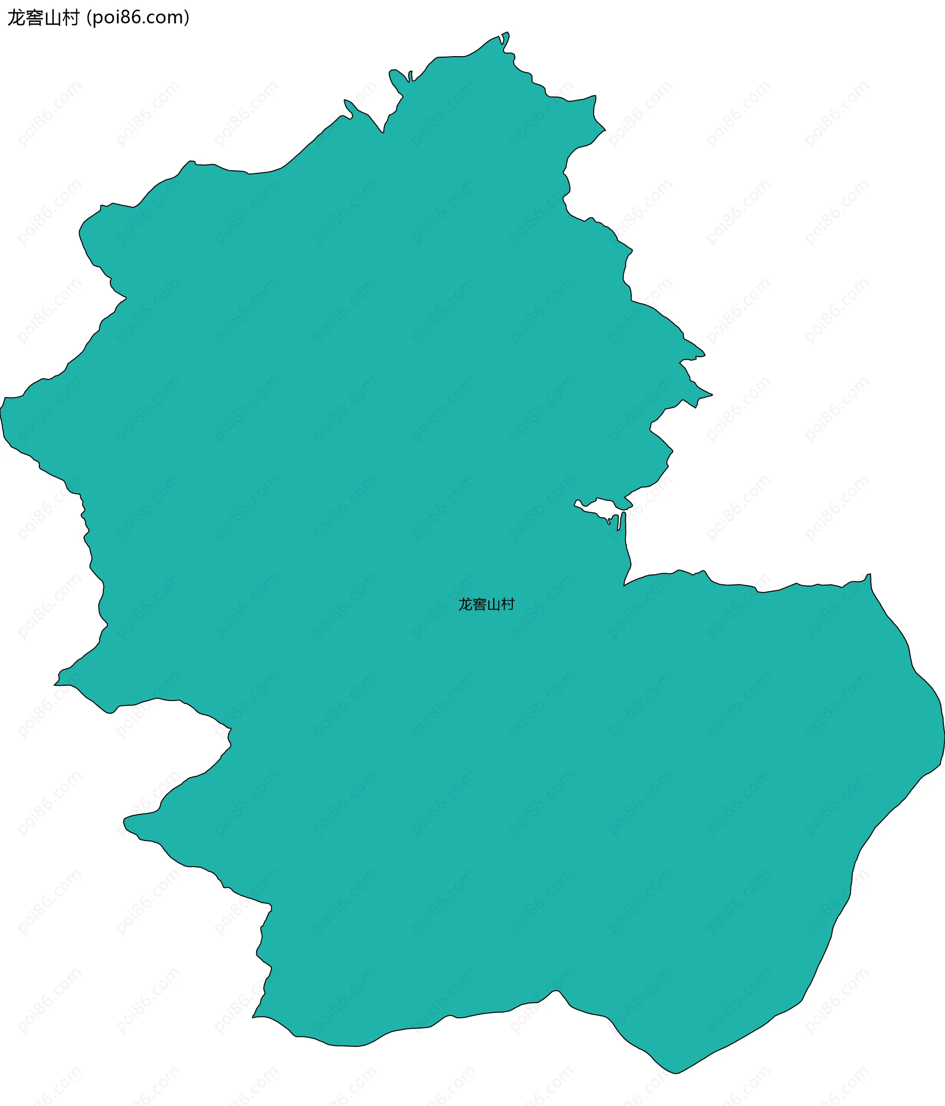 龙窖山村边界地图