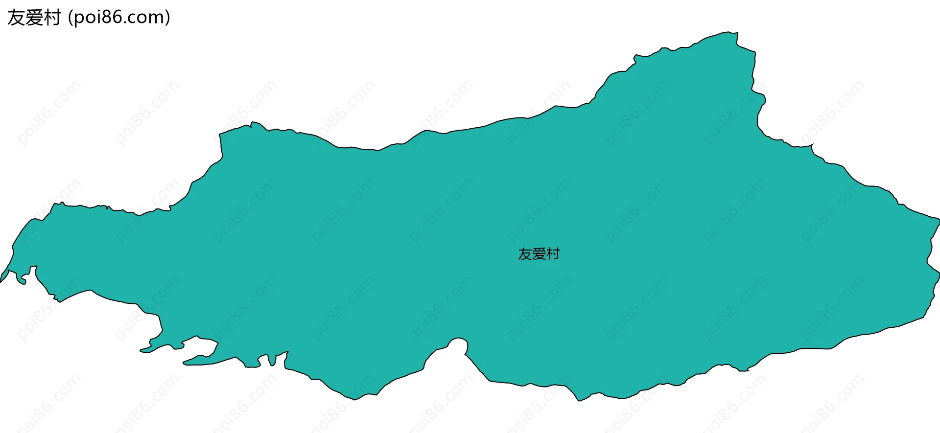 友爱村边界地图