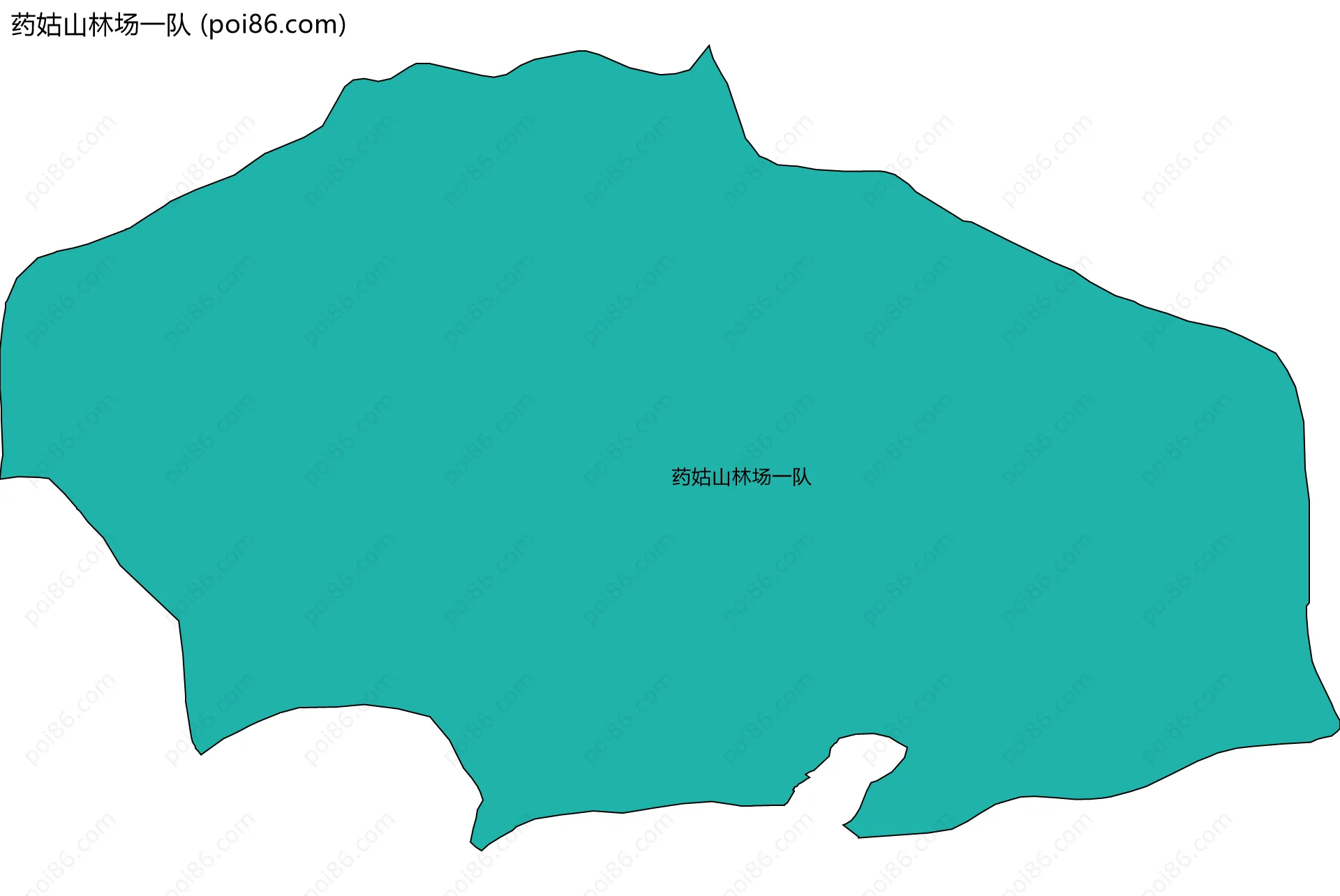 药姑山林场一队边界地图