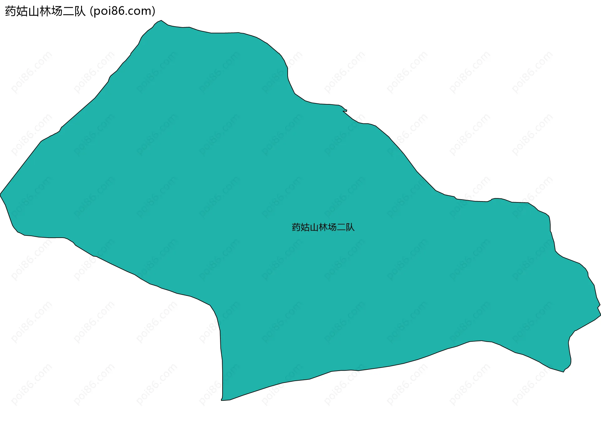 药姑山林场二队边界地图