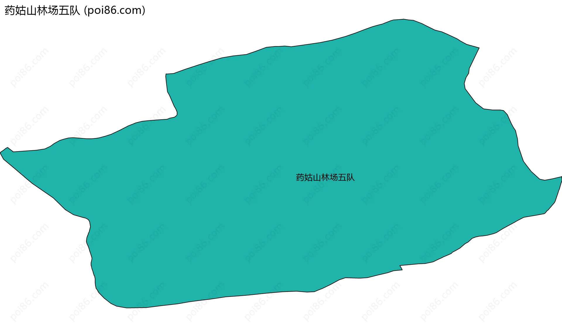 药姑山林场五队边界地图