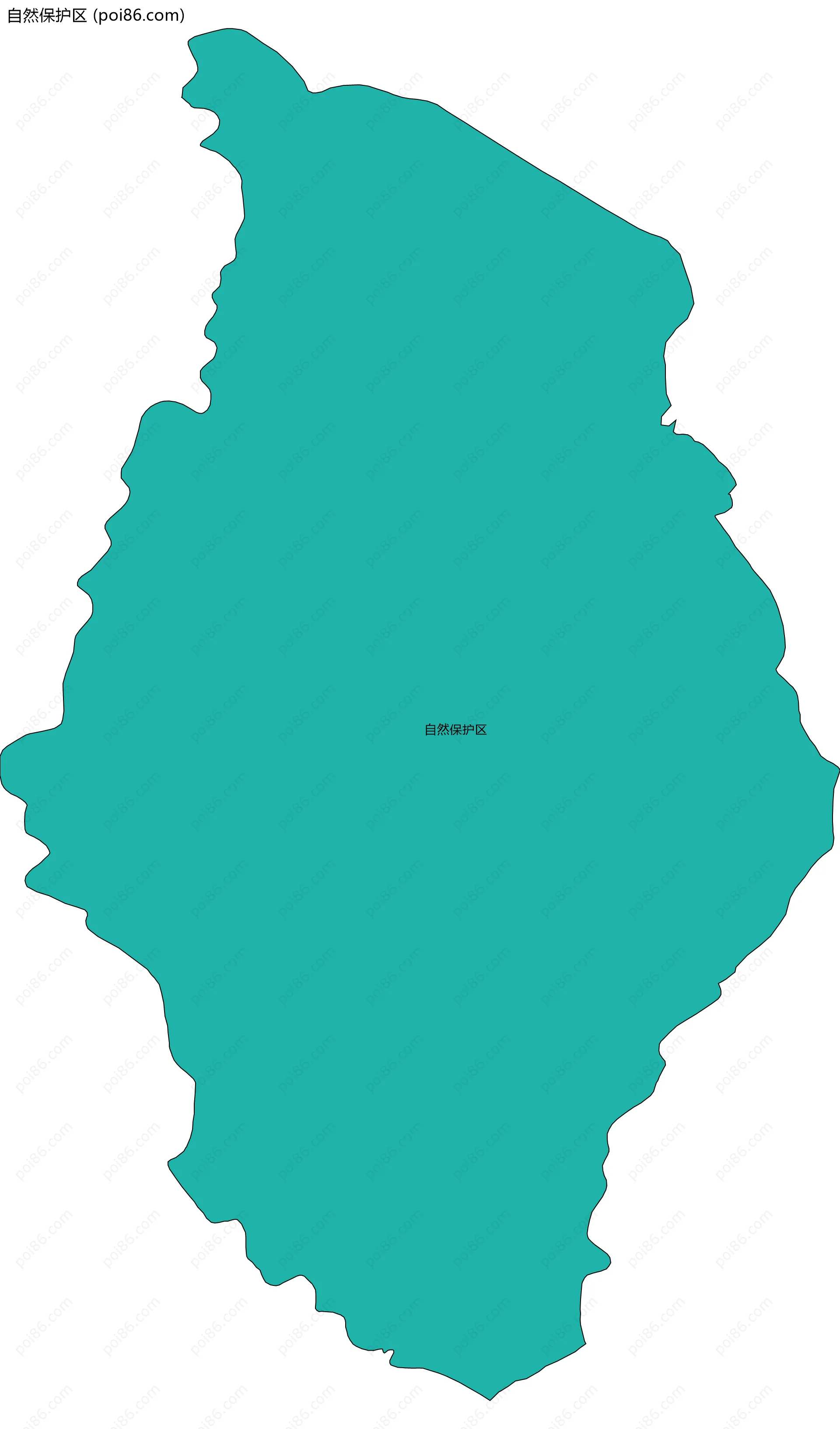 自然保护区边界地图