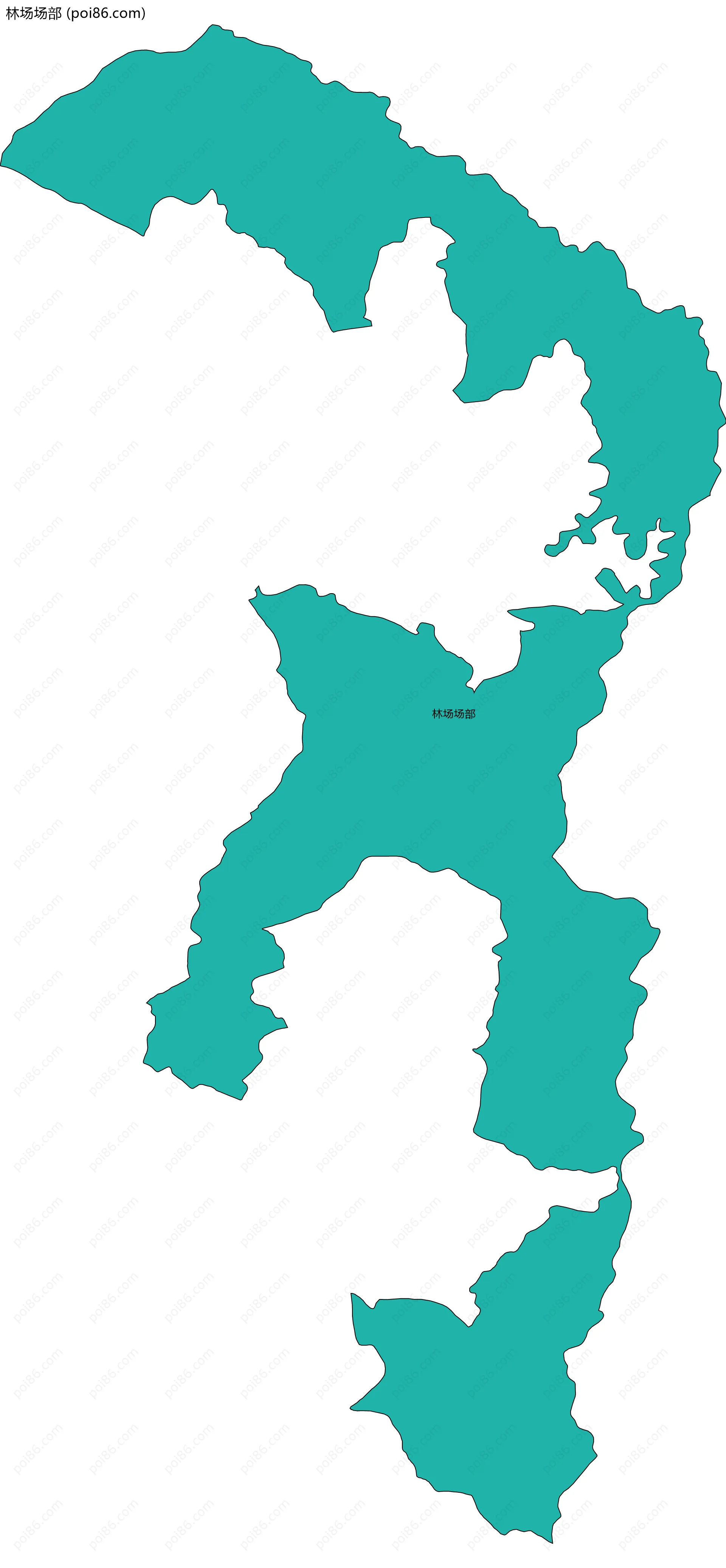 林场场部边界地图